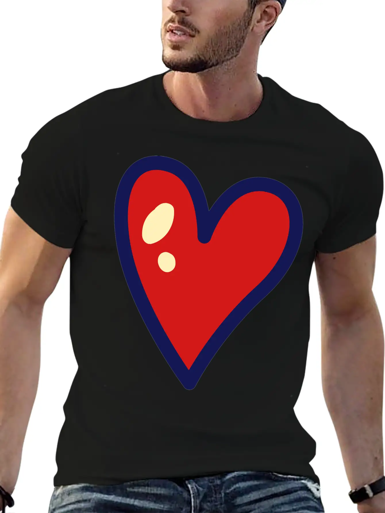 Heart Unisex Casual T-Shirt – Clean Design For Daily Comfort