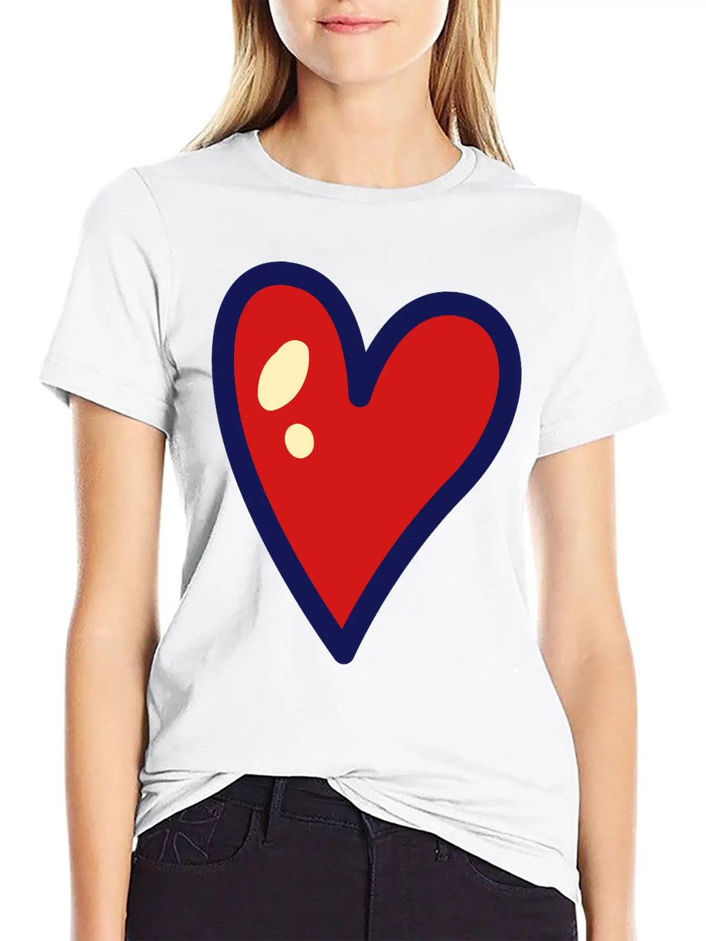 Heart Unisex Casual T-Shirt – Clean Design For Daily Comfort