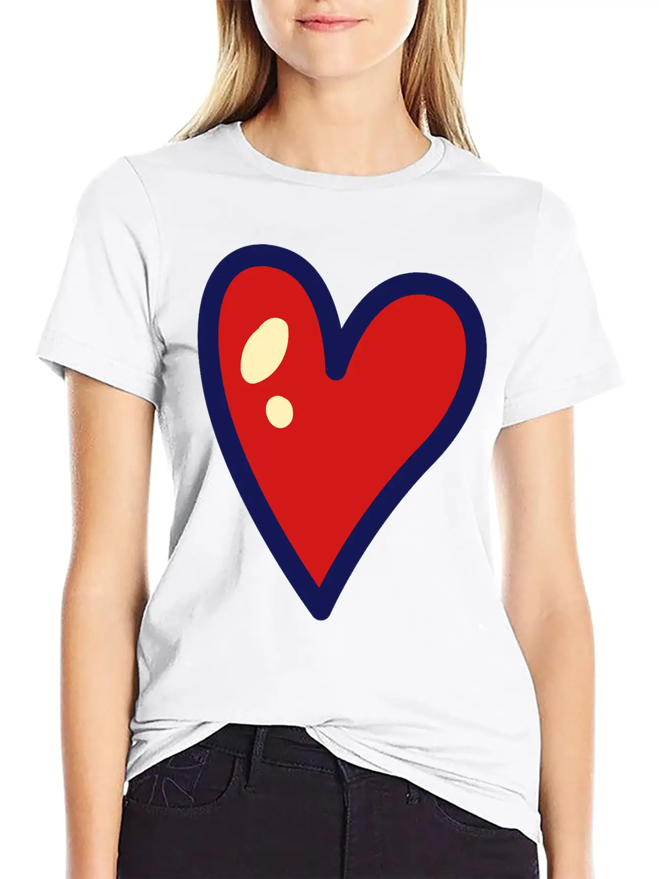 Heart Unisex Casual T-Shirt – Clean Design For Daily Comfort