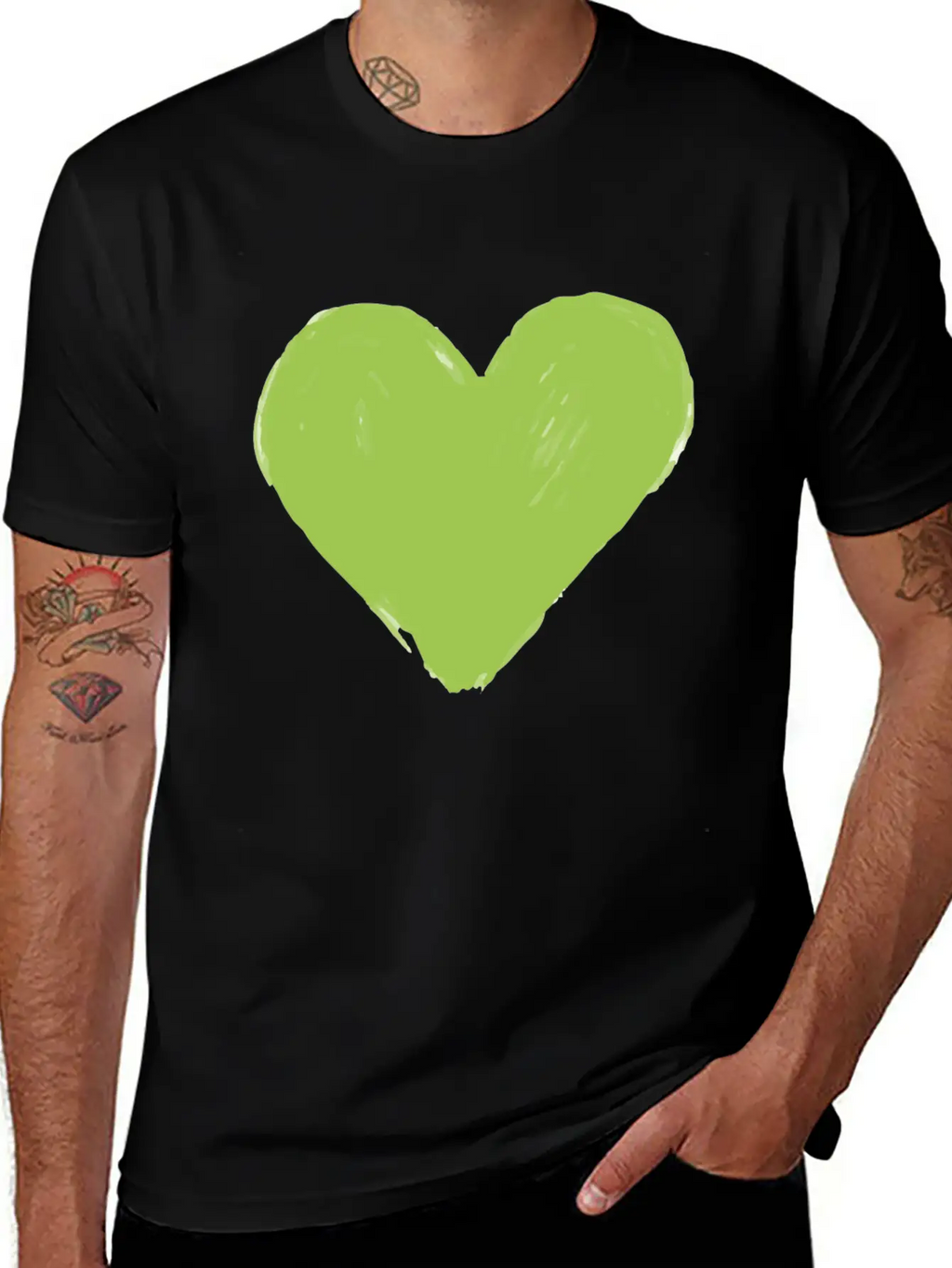 Heart Vegan Meatless Health Gift Unisex Short Sleeve Soft Cotton T-Shirt – Casual Everyday Wear