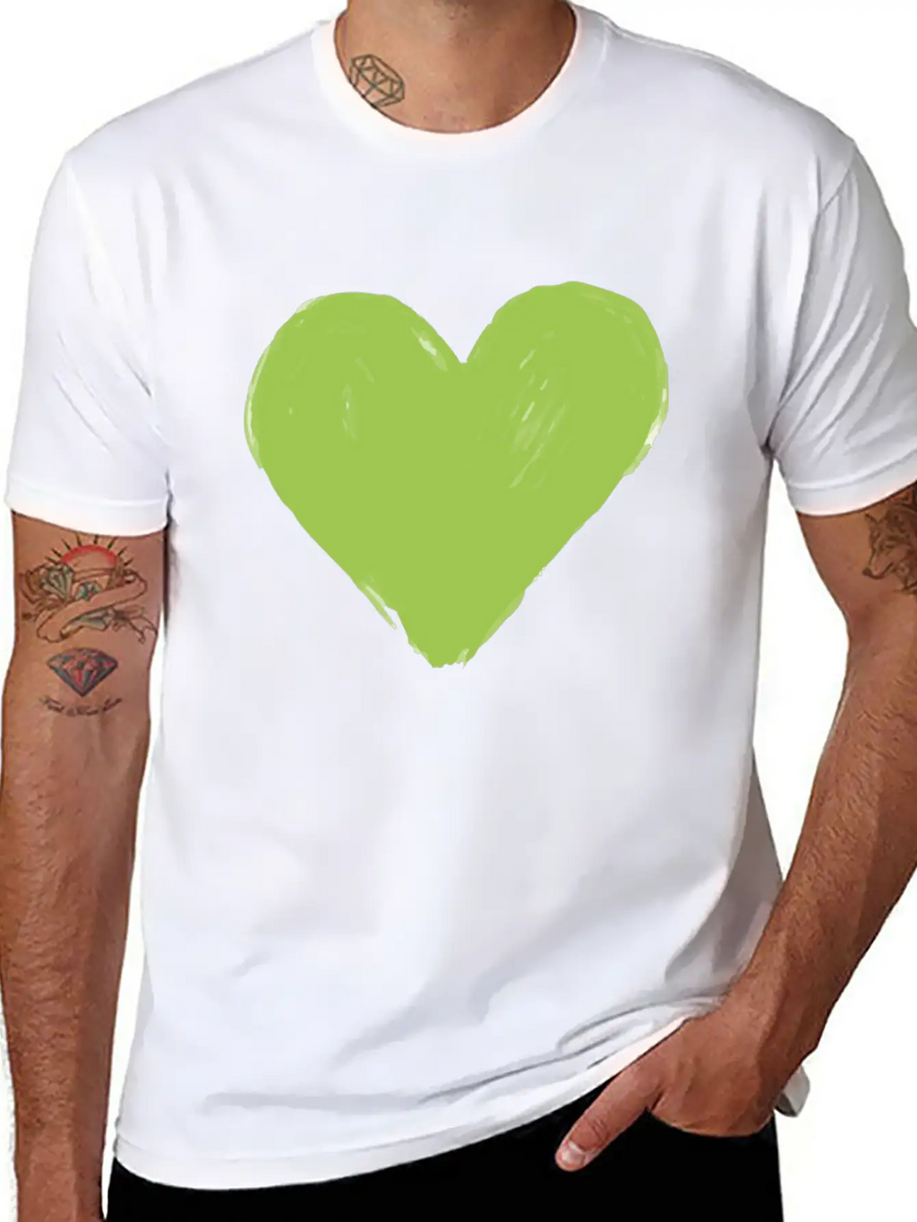 Heart Vegan Meatless Health Gift Unisex Short Sleeve Soft Cotton T-Shirt – Casual Everyday Wear
