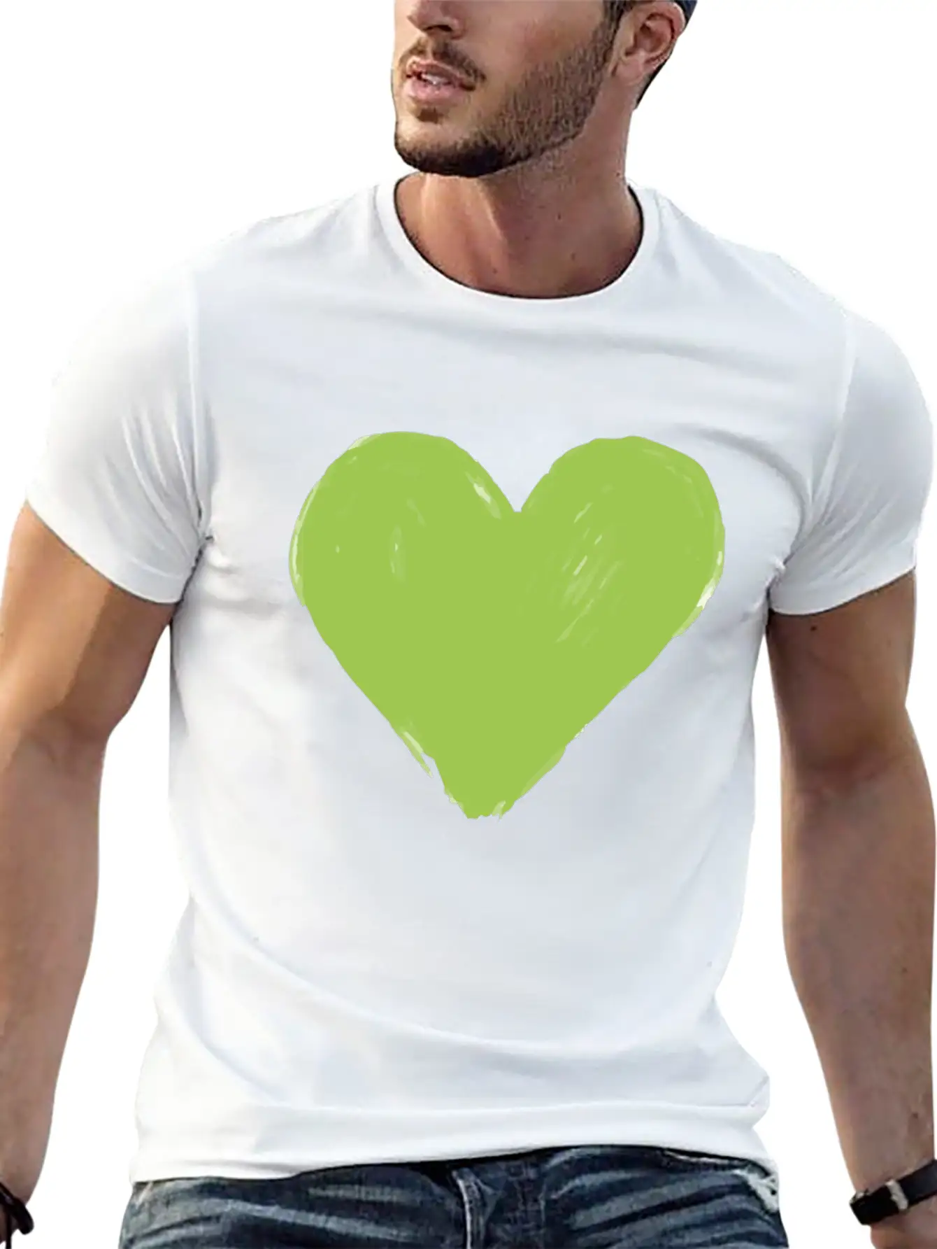 Heart Vegan Meatless Health Gift Unisex Short Sleeve Soft Cotton T-Shirt – Casual Everyday Wear