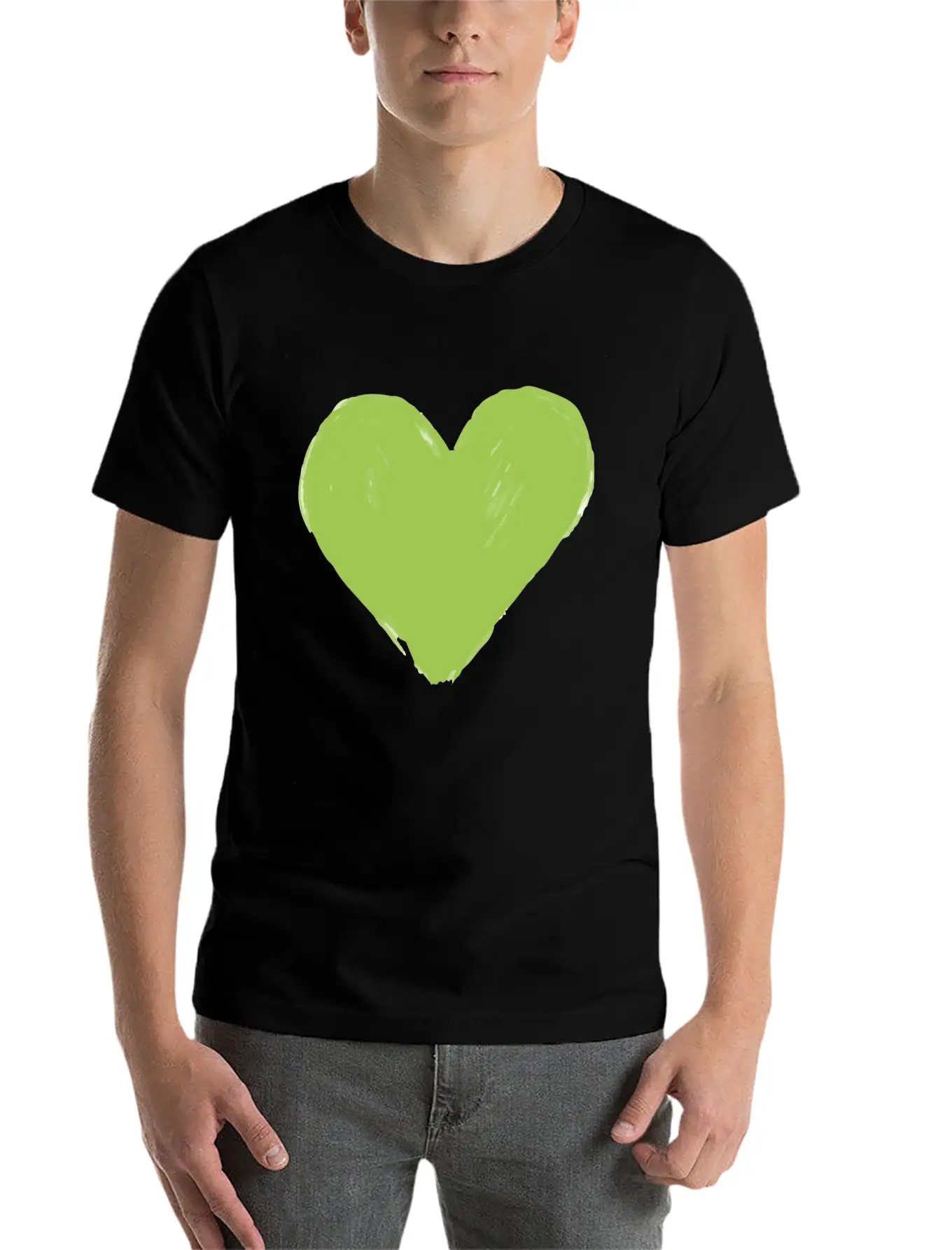 Heart Vegan Meatless Health Gift Unisex Short Sleeve Soft Cotton T-Shirt – Casual Everyday Wear