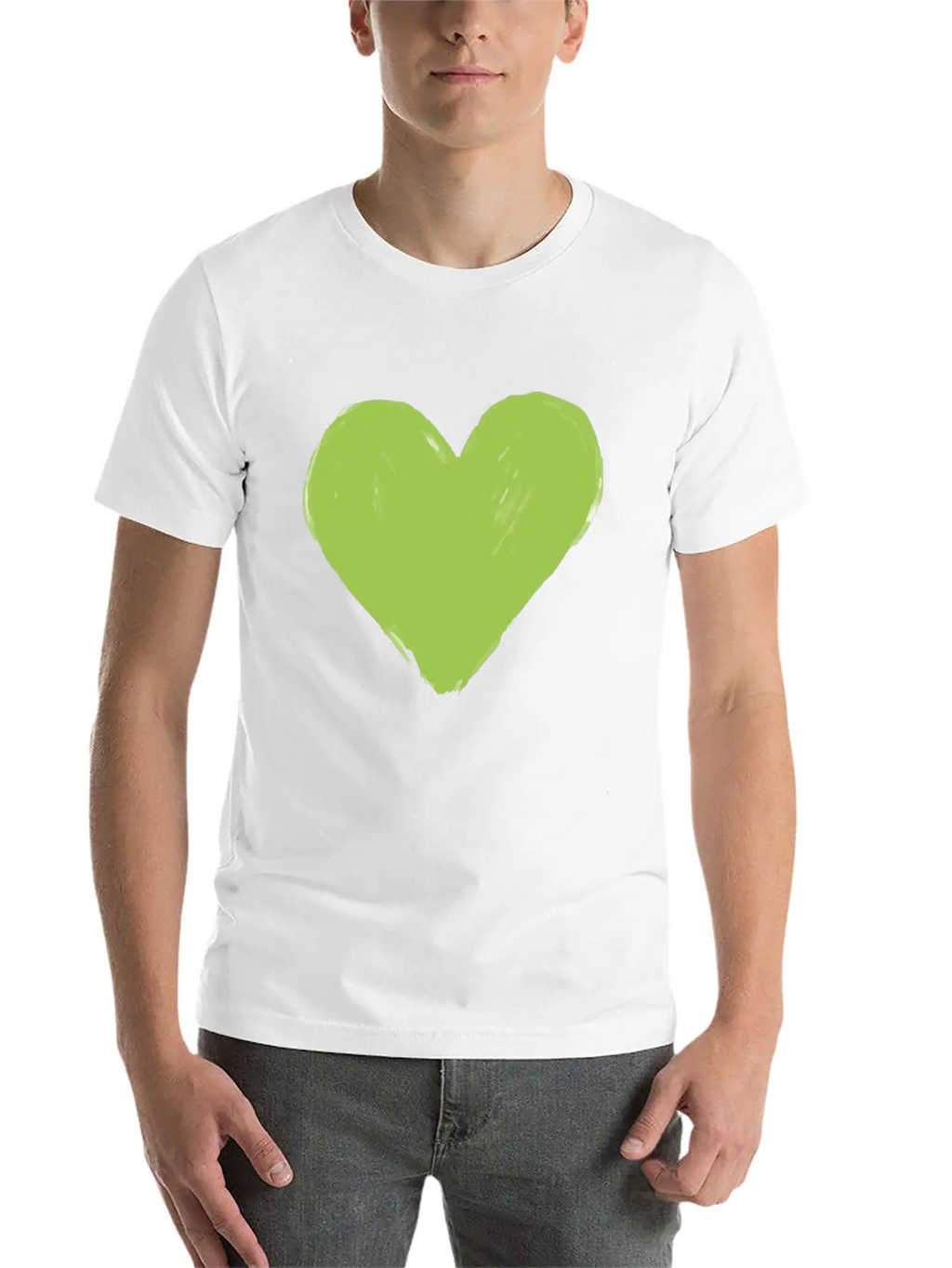 Heart Vegan Meatless Health Gift Unisex Short Sleeve Soft Cotton T-Shirt – Casual Everyday Wear