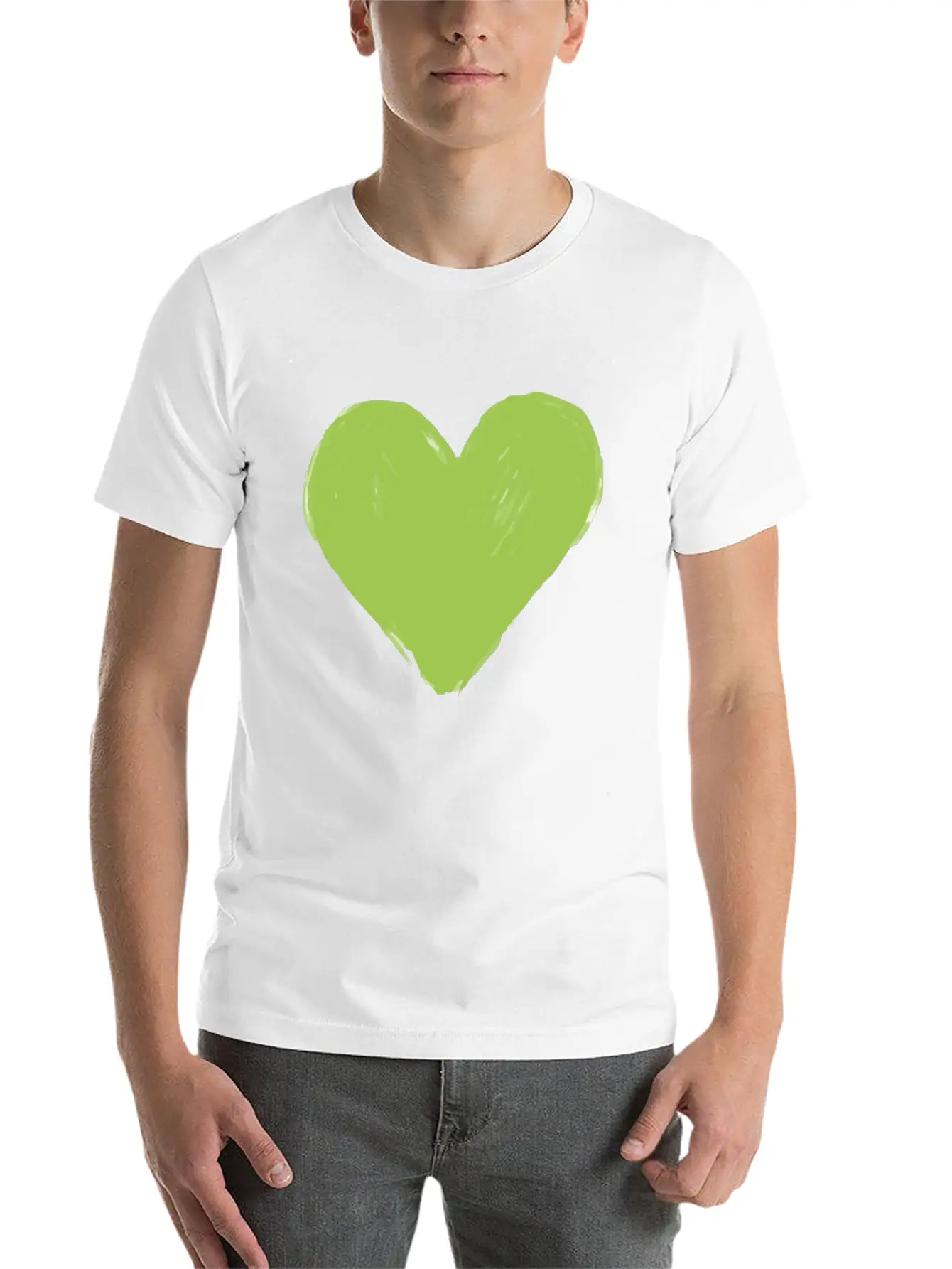 Heart Vegan Meatless Health Gift Unisex Short Sleeve Soft Cotton T-Shirt – Casual Everyday Wear
