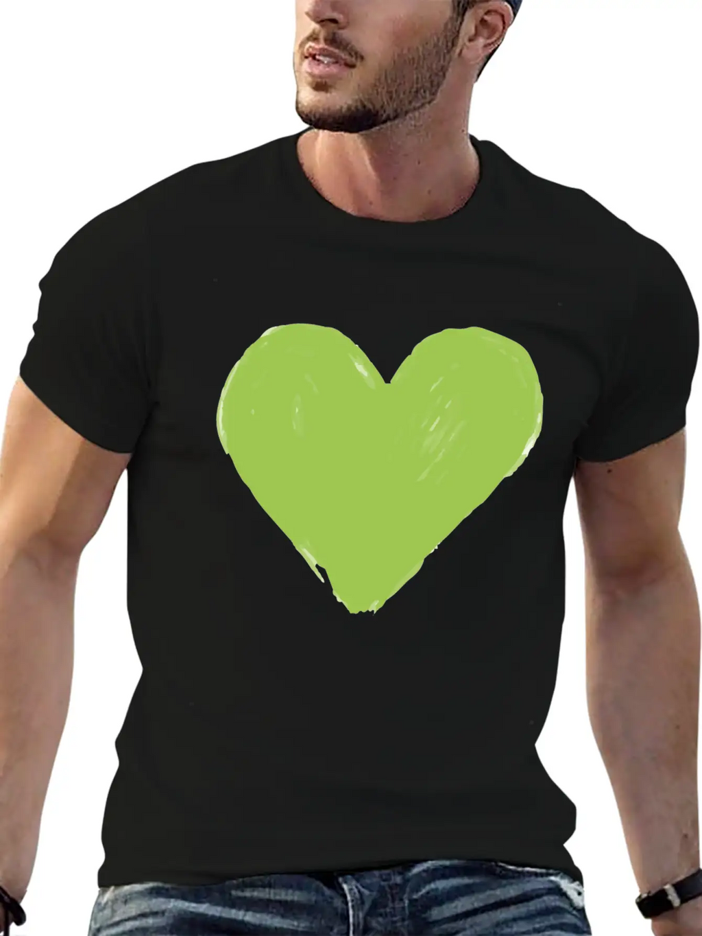 Heart Vegan Meatless Health Gift Unisex Short Sleeve Soft Cotton T-Shirt – Casual Everyday Wear