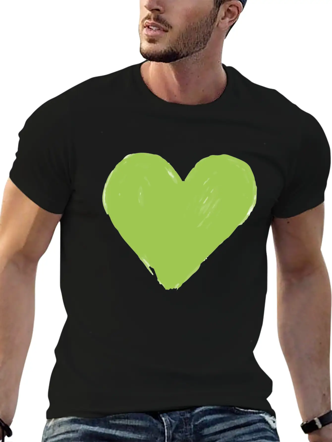 Heart Vegan Meatless Health Gift Unisex Short Sleeve Soft Cotton T-Shirt – Casual Everyday Wear