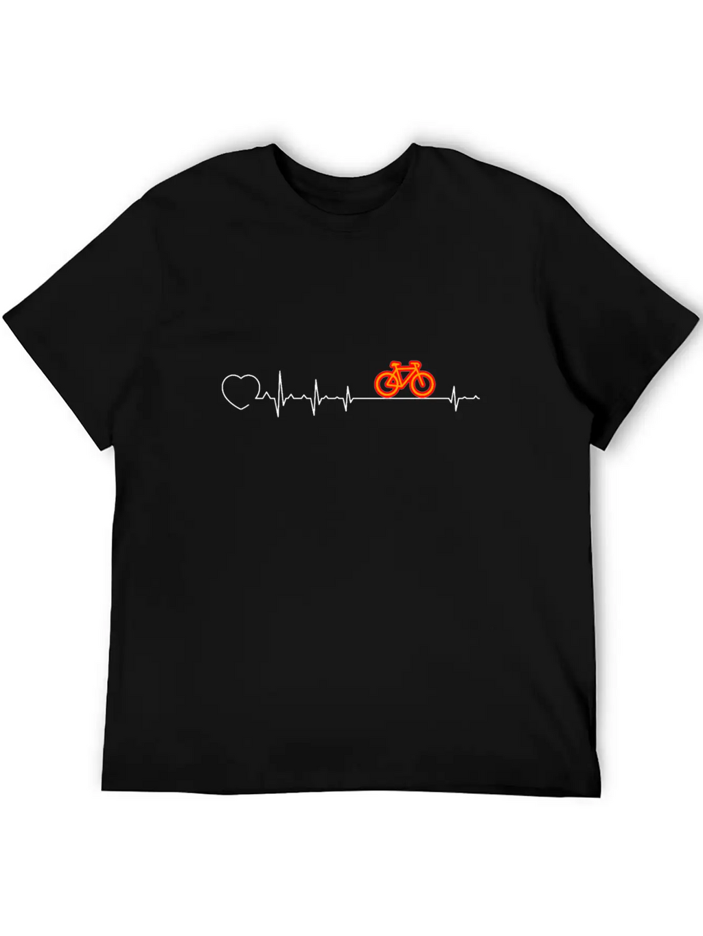Heartbeat Bike, BMX, Cycling, Cycle Breathable Soft Cotton T-Shirt – Timeless Casual Look