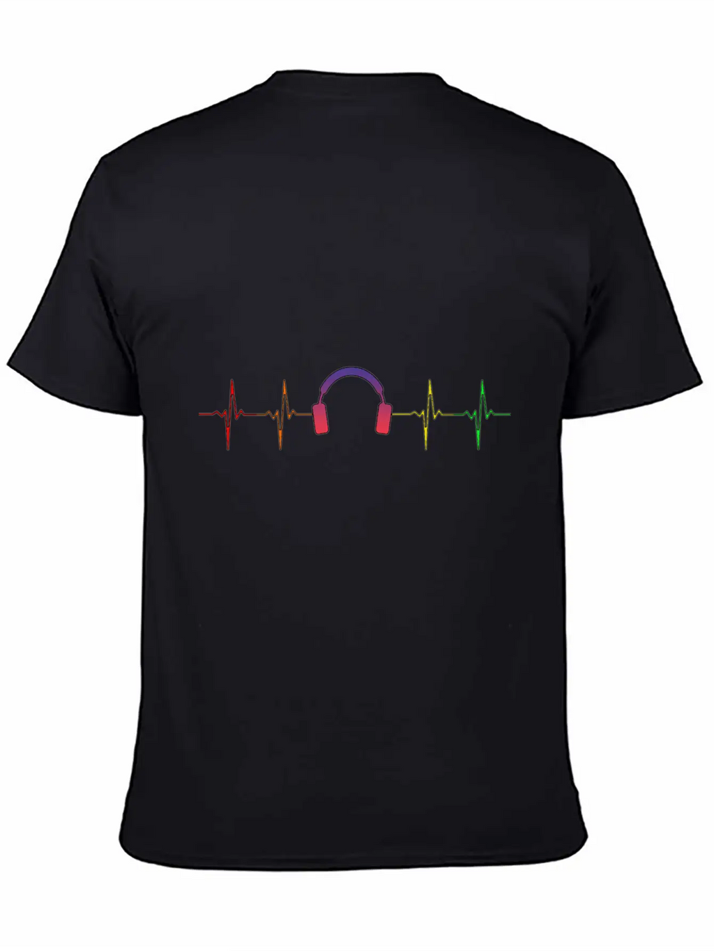Heartbeat Headphones Pulse! Breathable Soft Cotton T-Shirt – Timeless Casual Look