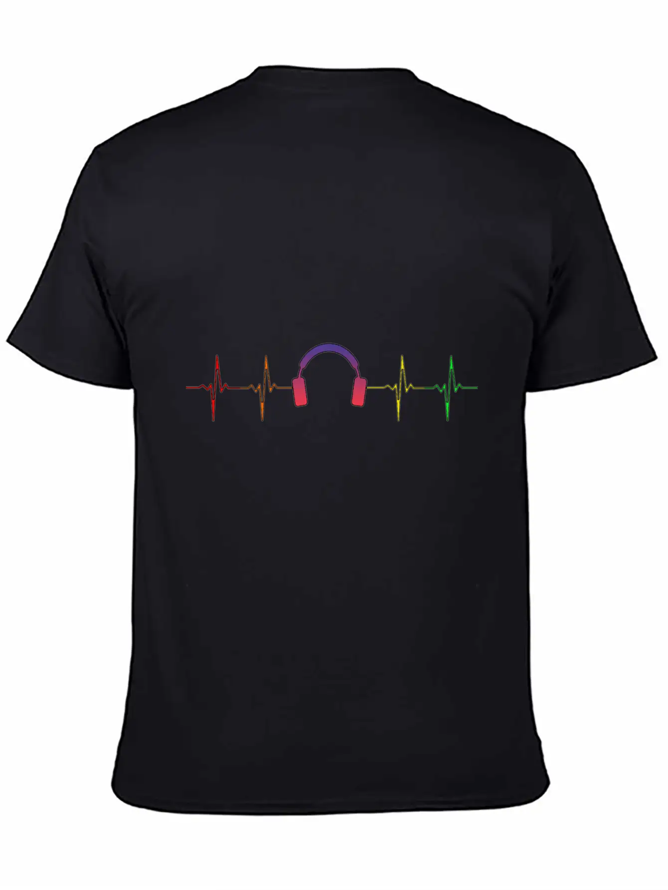 Heartbeat Headphones Pulse! Breathable Soft Cotton T-Shirt – Timeless Casual Look