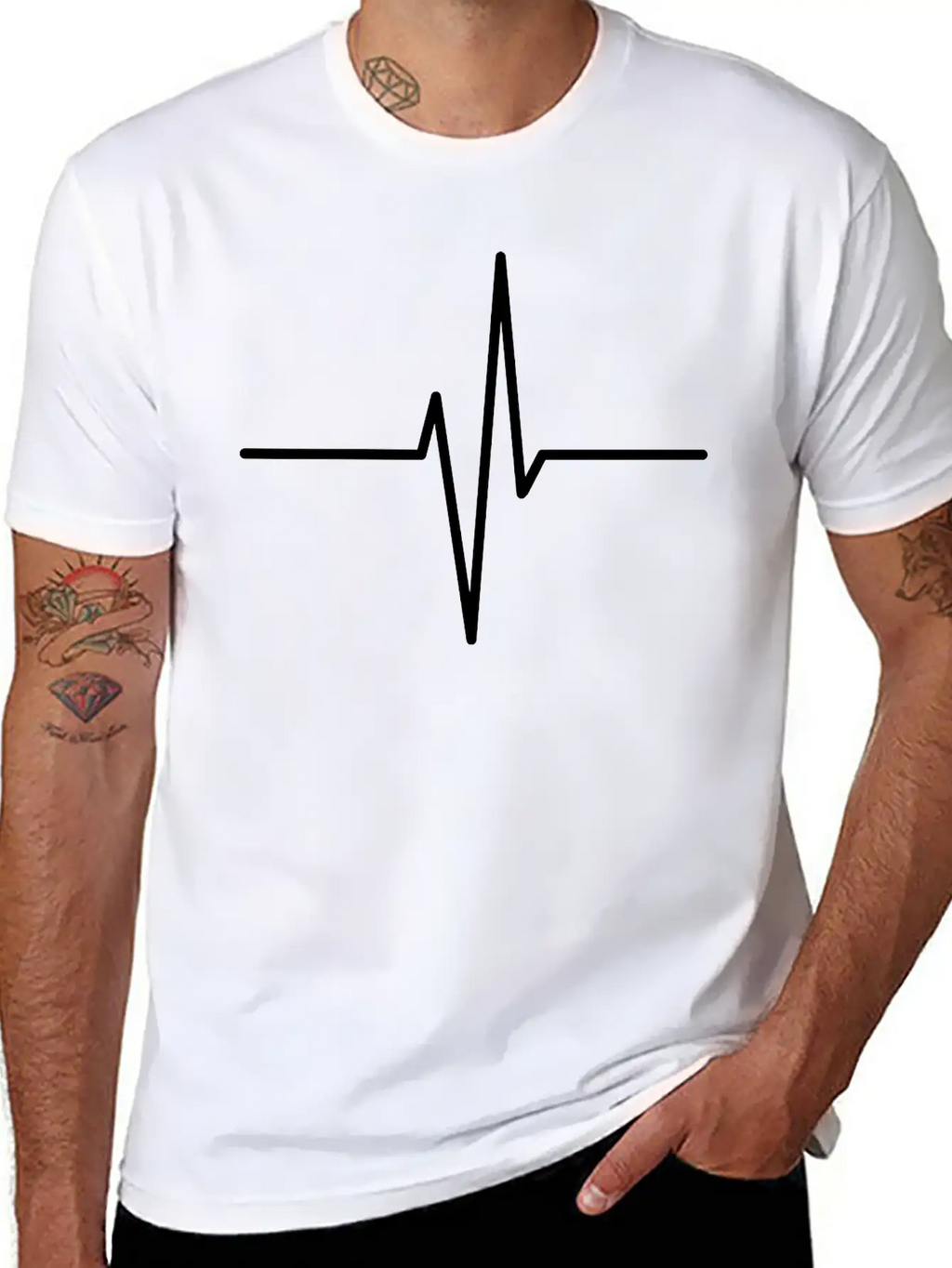 Heartbeat Unisex Casual T-Shirt – Clean Design For Daily Comfort