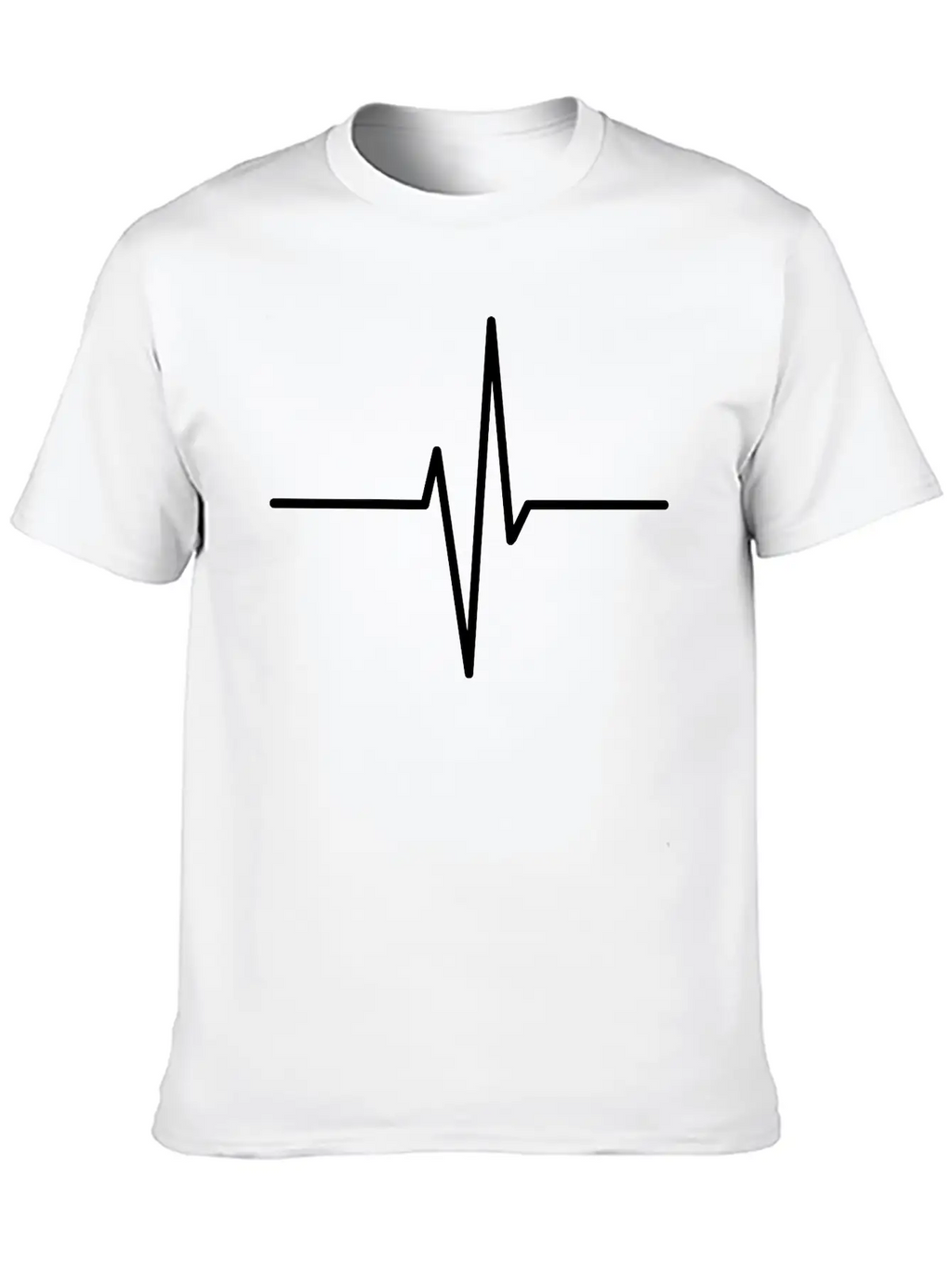 Heartbeat Unisex Casual T-Shirt – Clean Design For Daily Comfort