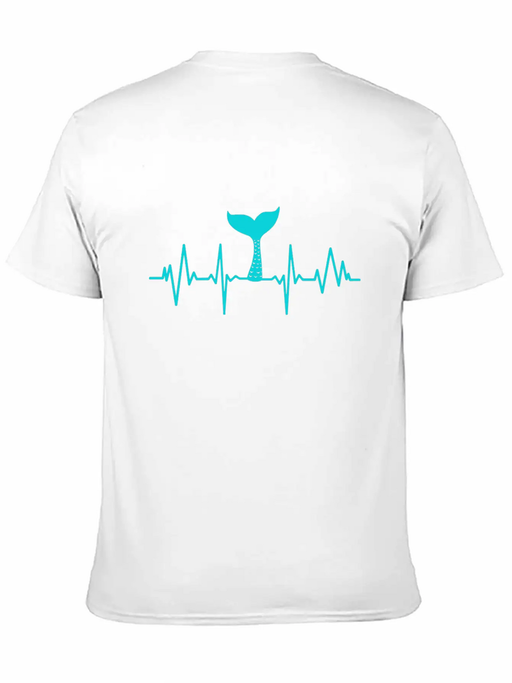 Heartbeats Mermaid Heart Rate Unisex Casual T-Shirt – Clean Design For Daily Comfort