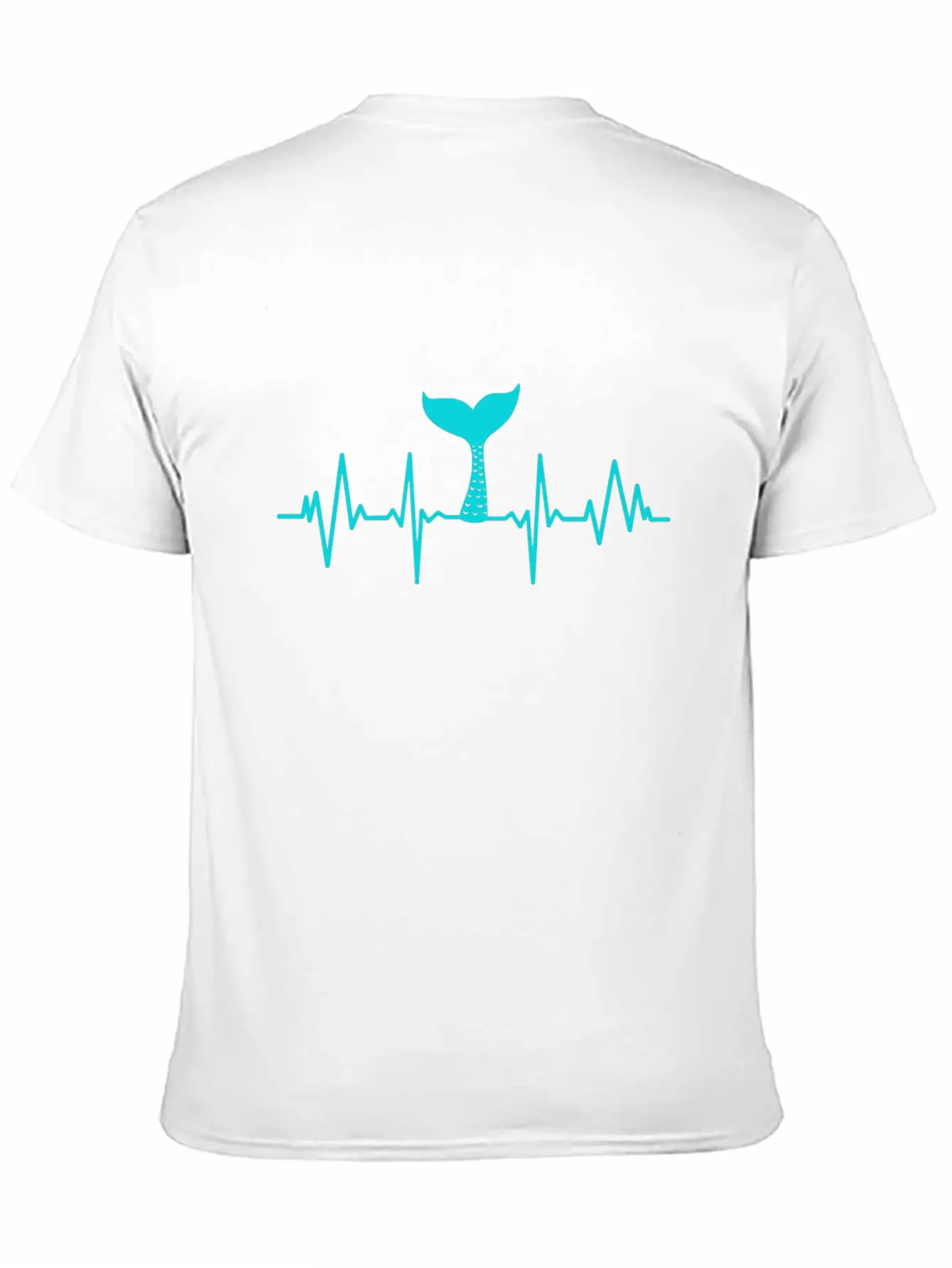 Heartbeats Mermaid Heart Rate Unisex Casual T-Shirt – Clean Design For Daily Comfort