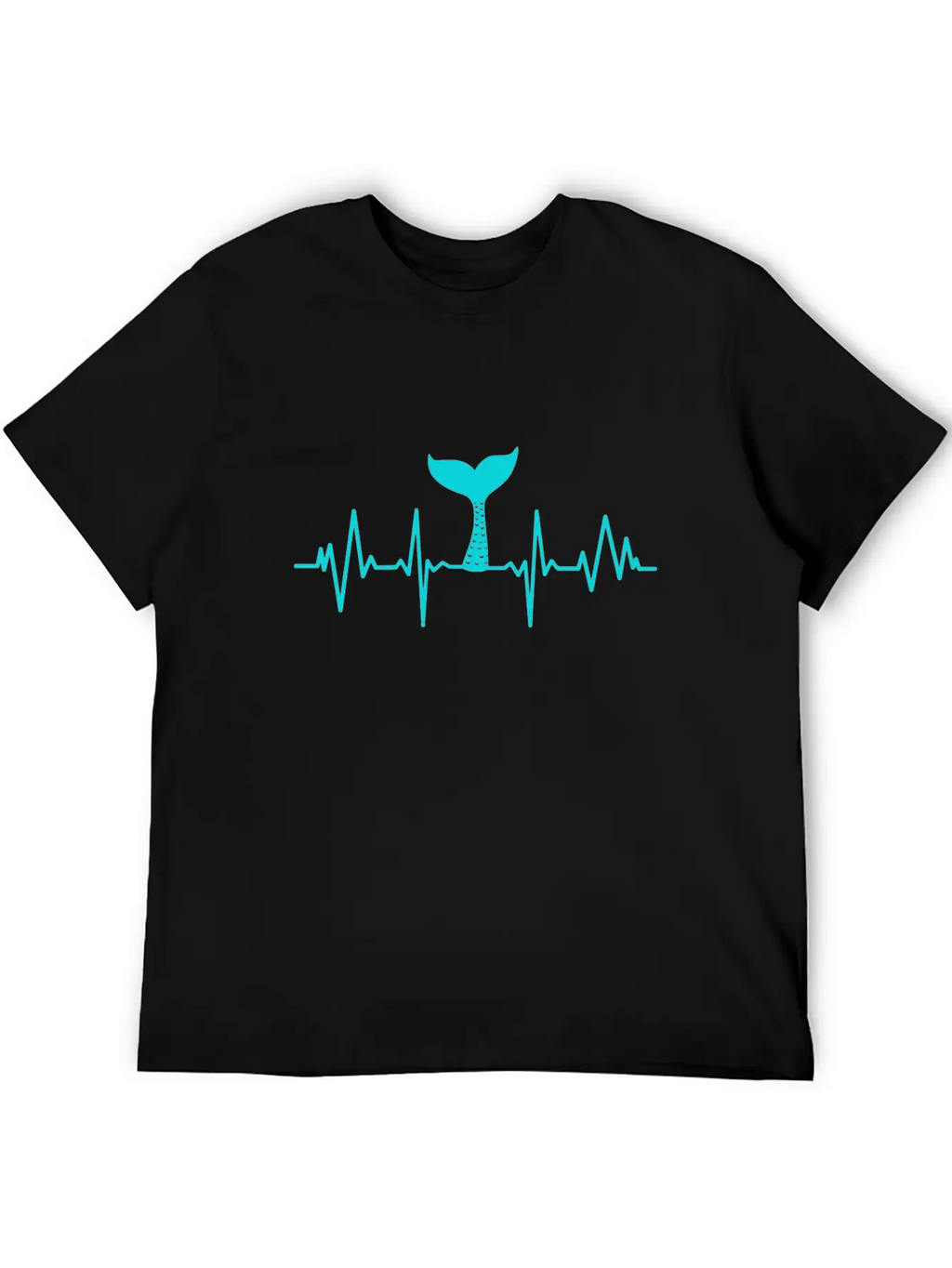 Heartbeats Mermaid Heart Rate Unisex Casual T-Shirt – Clean Design For Daily Comfort