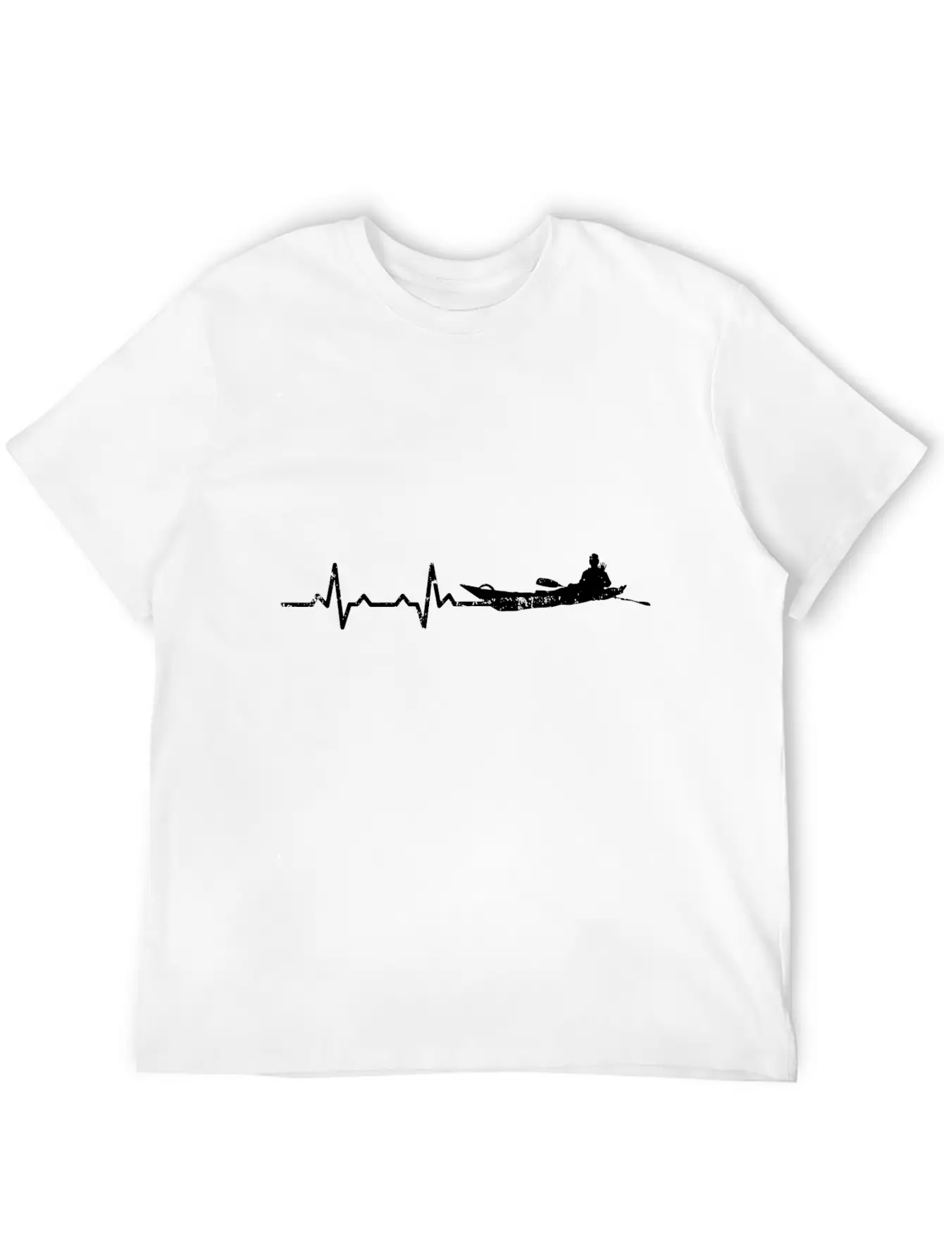 Heartbeats Rafting Heart Rate Casual Graphic T-Shirt – Simple And Comfortable Daily Wear