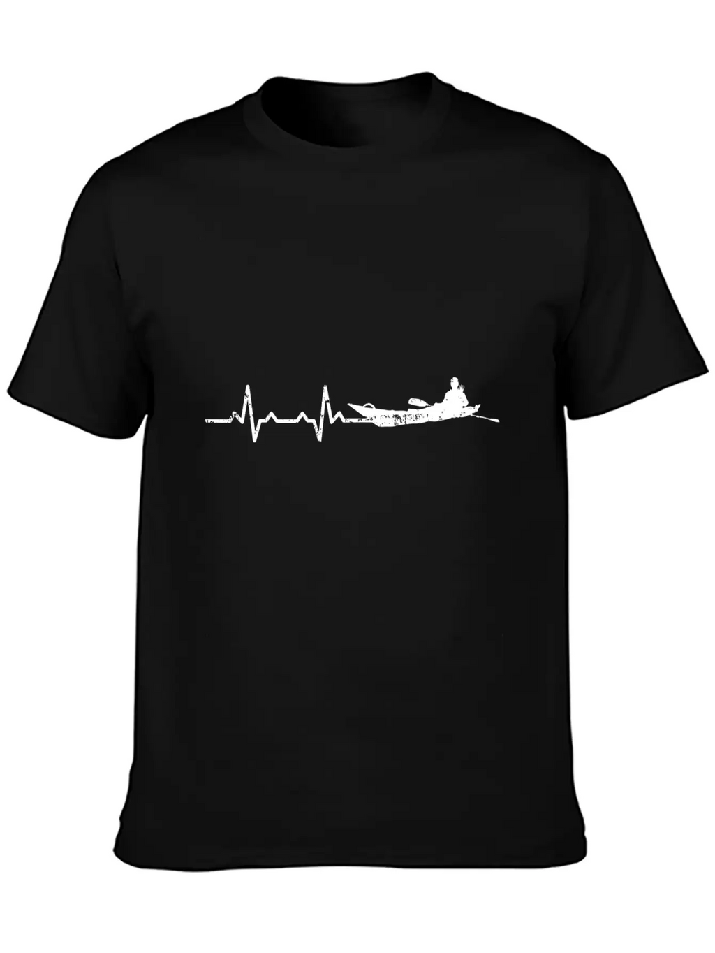 Heartbeats Rafting Heart Rate Casual Graphic T-Shirt – Simple And Comfortable Daily Wear