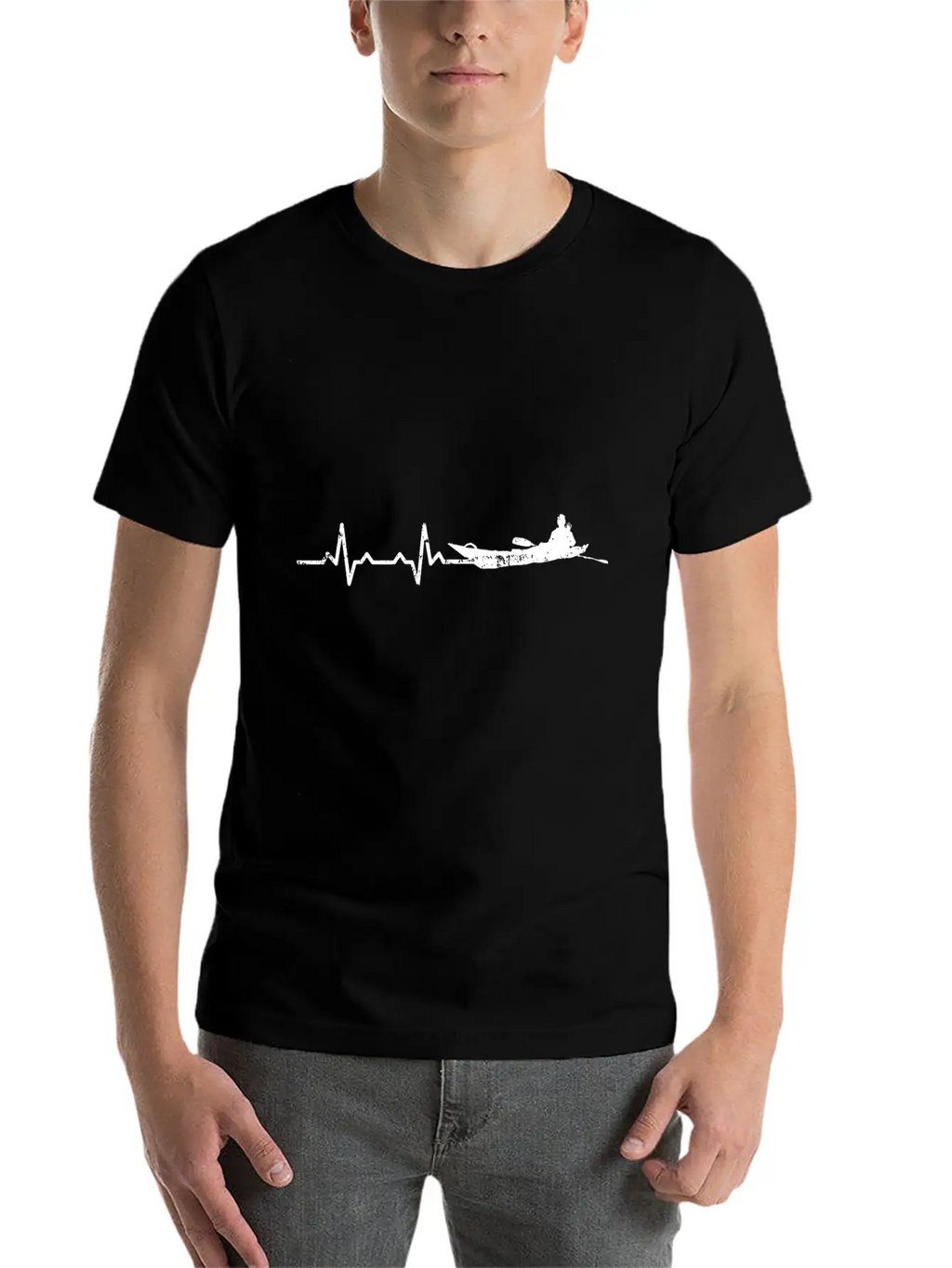 Heartbeats Rafting Heart Rate Casual Graphic T-Shirt – Simple And Comfortable Daily Wear