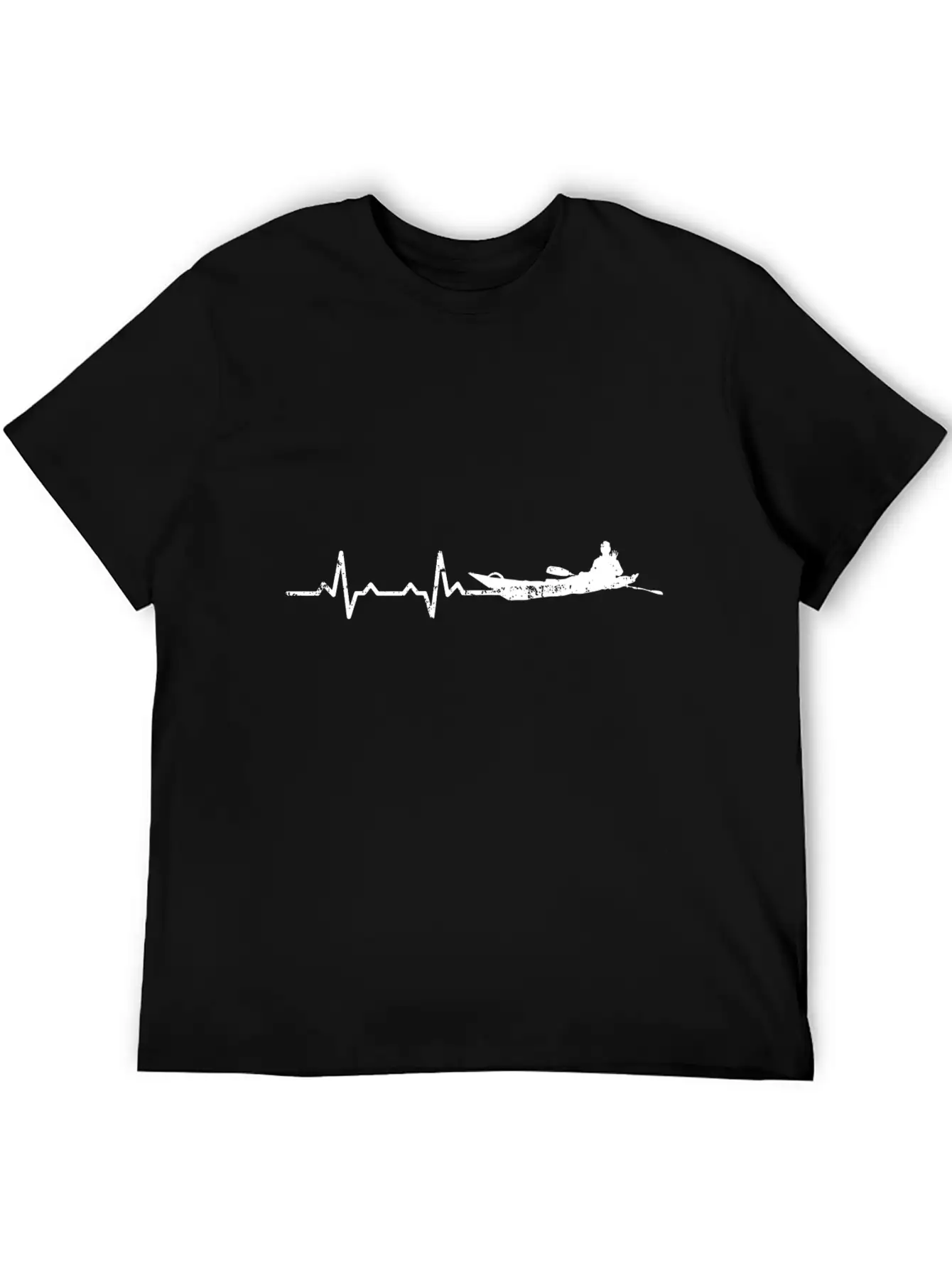 Heartbeats Rafting Heart Rate Casual Graphic T-Shirt – Simple And Comfortable Daily Wear