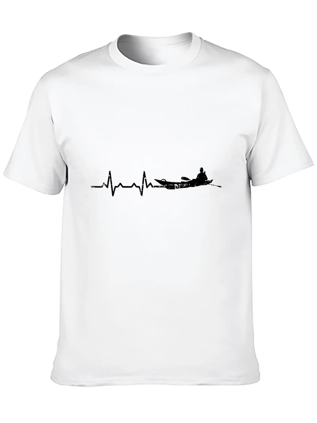 Heartbeats Rafting Heart Rate Casual Graphic T-Shirt – Simple And Comfortable Daily Wear