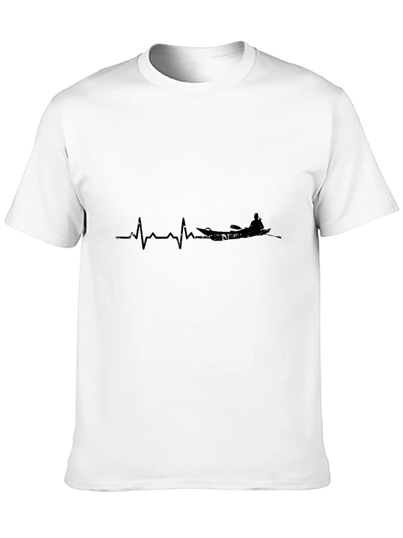 Heartbeats Rafting Heart Rate Casual Graphic T-Shirt – Simple And Comfortable Daily Wear