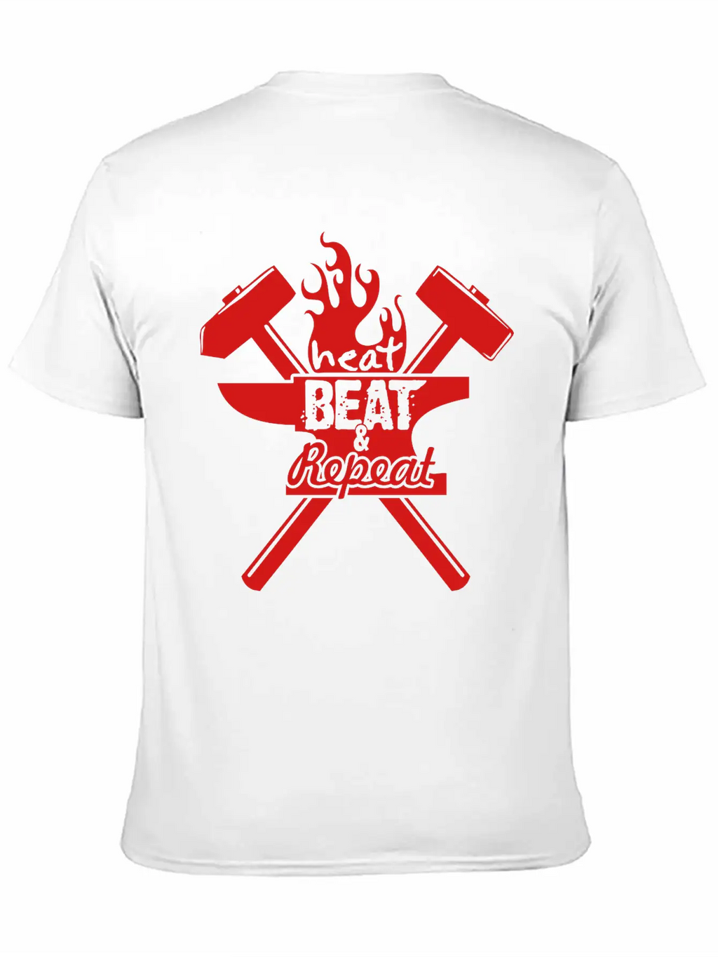 Heat, Beat, Repeat (1 Color) Breathable Soft Cotton T-Shirt – Timeless Casual Look