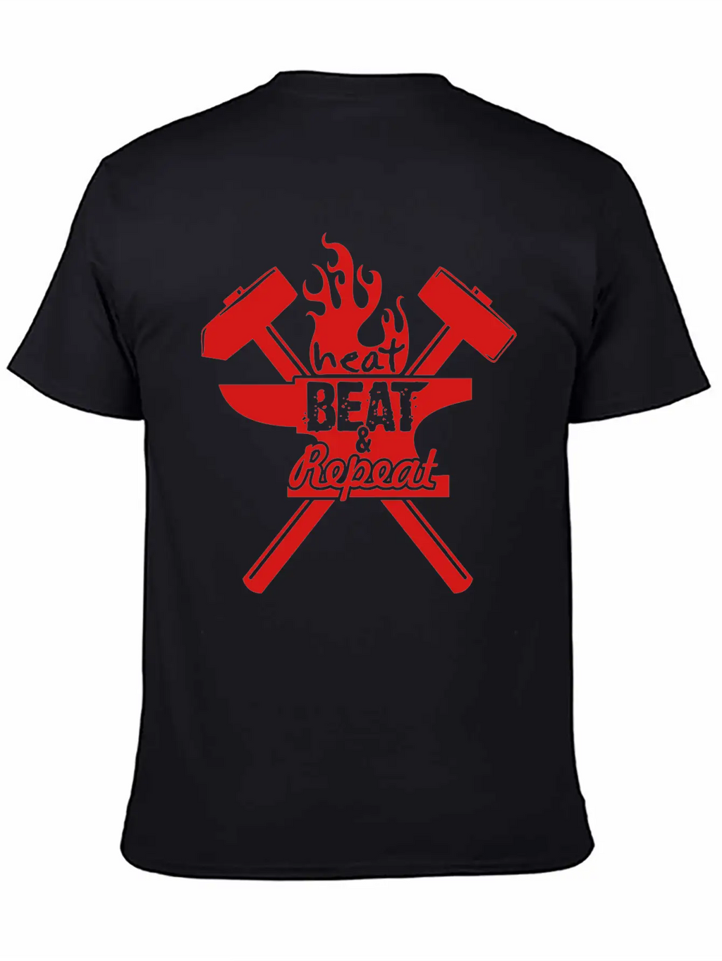 Heat, Beat, Repeat (1 Color) Breathable Soft Cotton T-Shirt – Timeless Casual Look