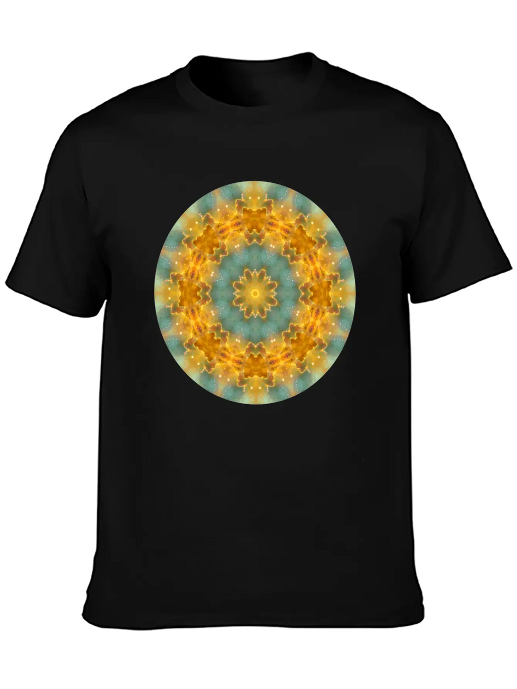 Heavens Flower Mandala Breathable Soft Cotton T-Shirt – Timeless Casual Look