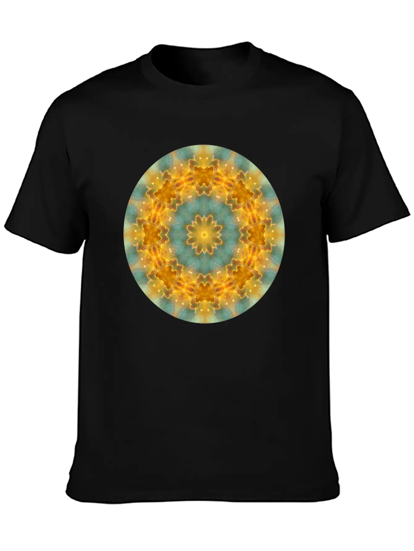 Heavens Flower Mandala Breathable Soft Cotton T-Shirt – Timeless Casual Look