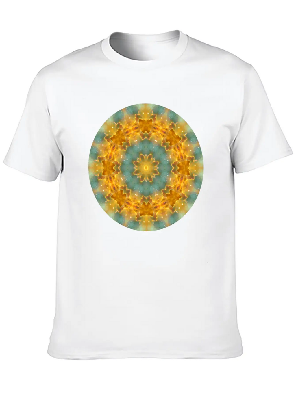 Heavens Flower Mandala Breathable Soft Cotton T-Shirt – Timeless Casual Look