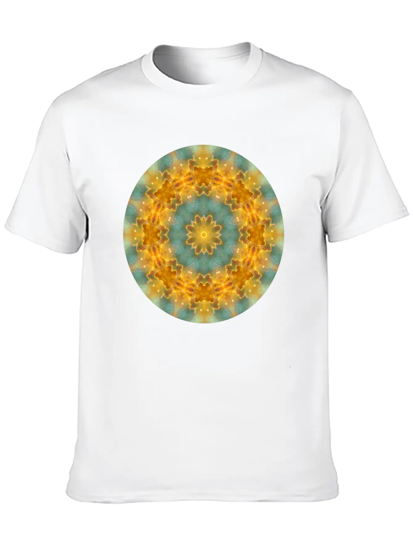 Heavens Flower Mandala Breathable Soft Cotton T-Shirt – Timeless Casual Look