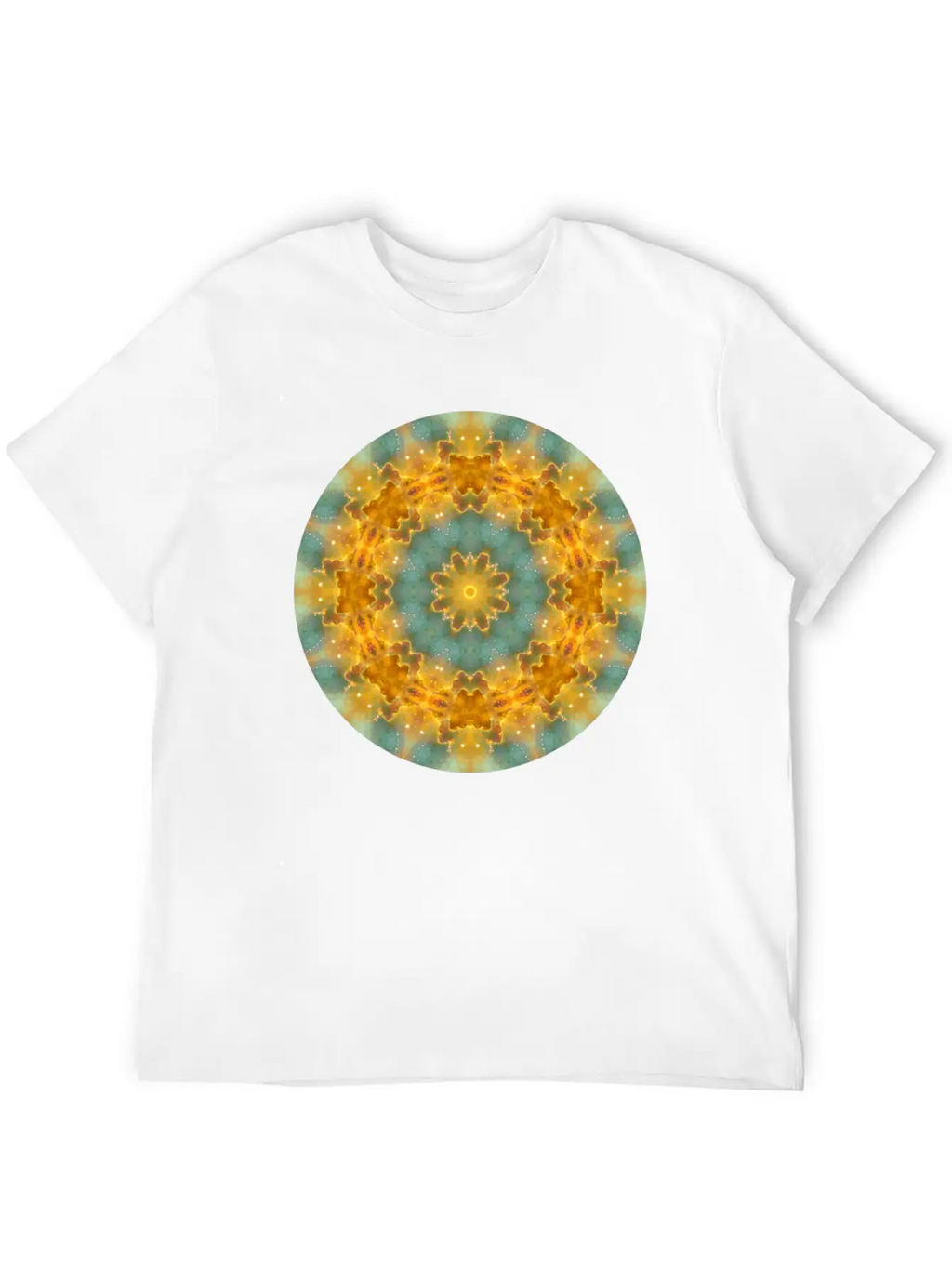 Heavens Flower Mandala Breathable Soft Cotton T-Shirt – Timeless Casual Look