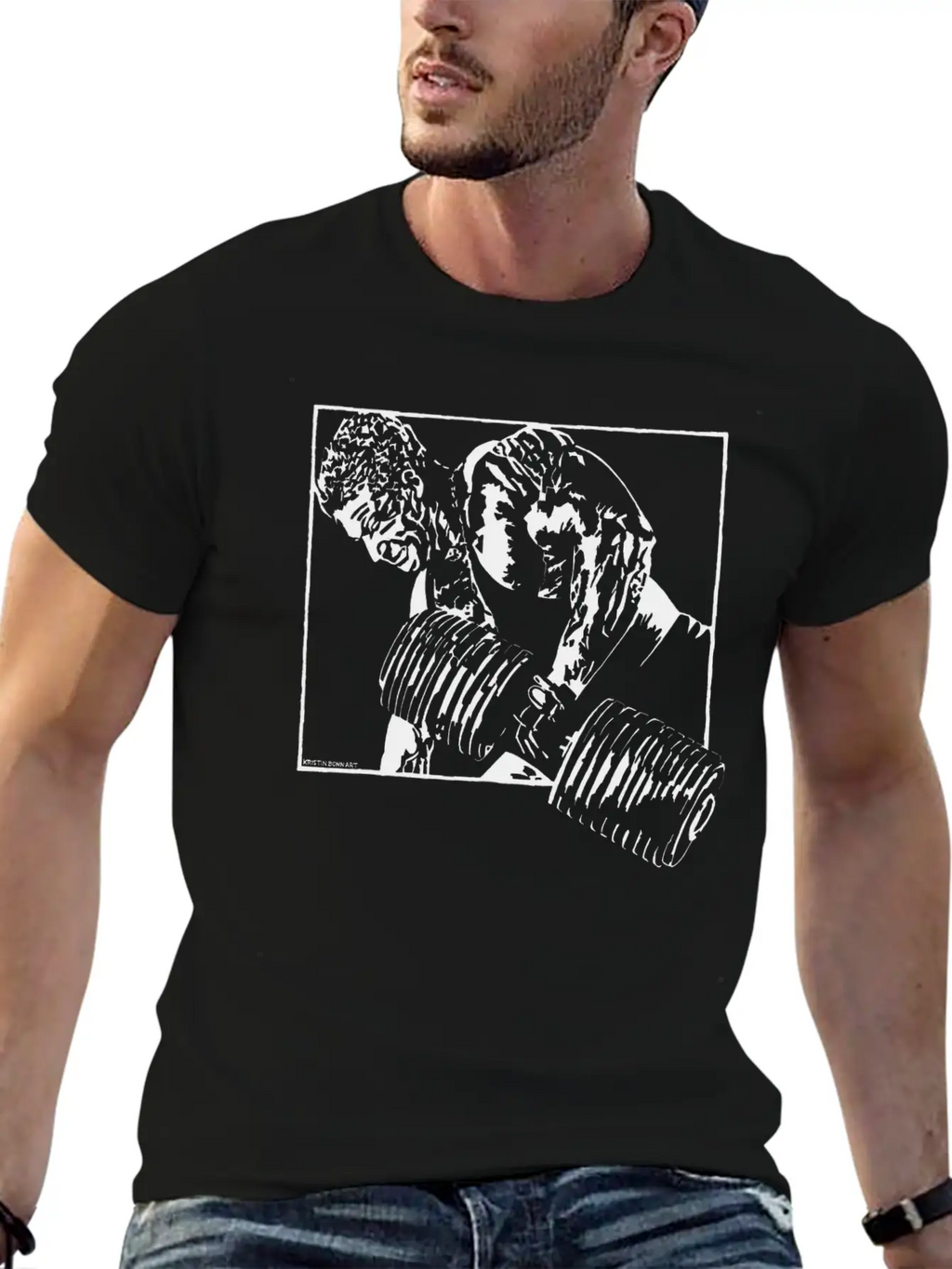 Heavy Dumbbel Unisex Casual T-Shirt – Clean Design For Daily Comfort