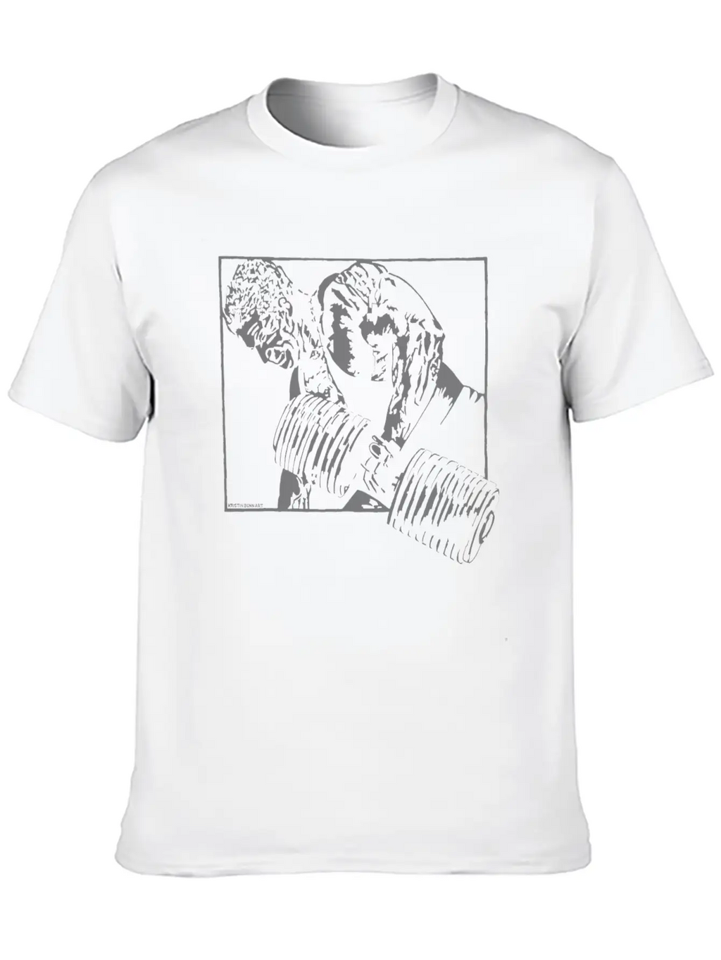 Heavy Dumbbel Unisex Casual T-Shirt – Clean Design For Daily Comfort