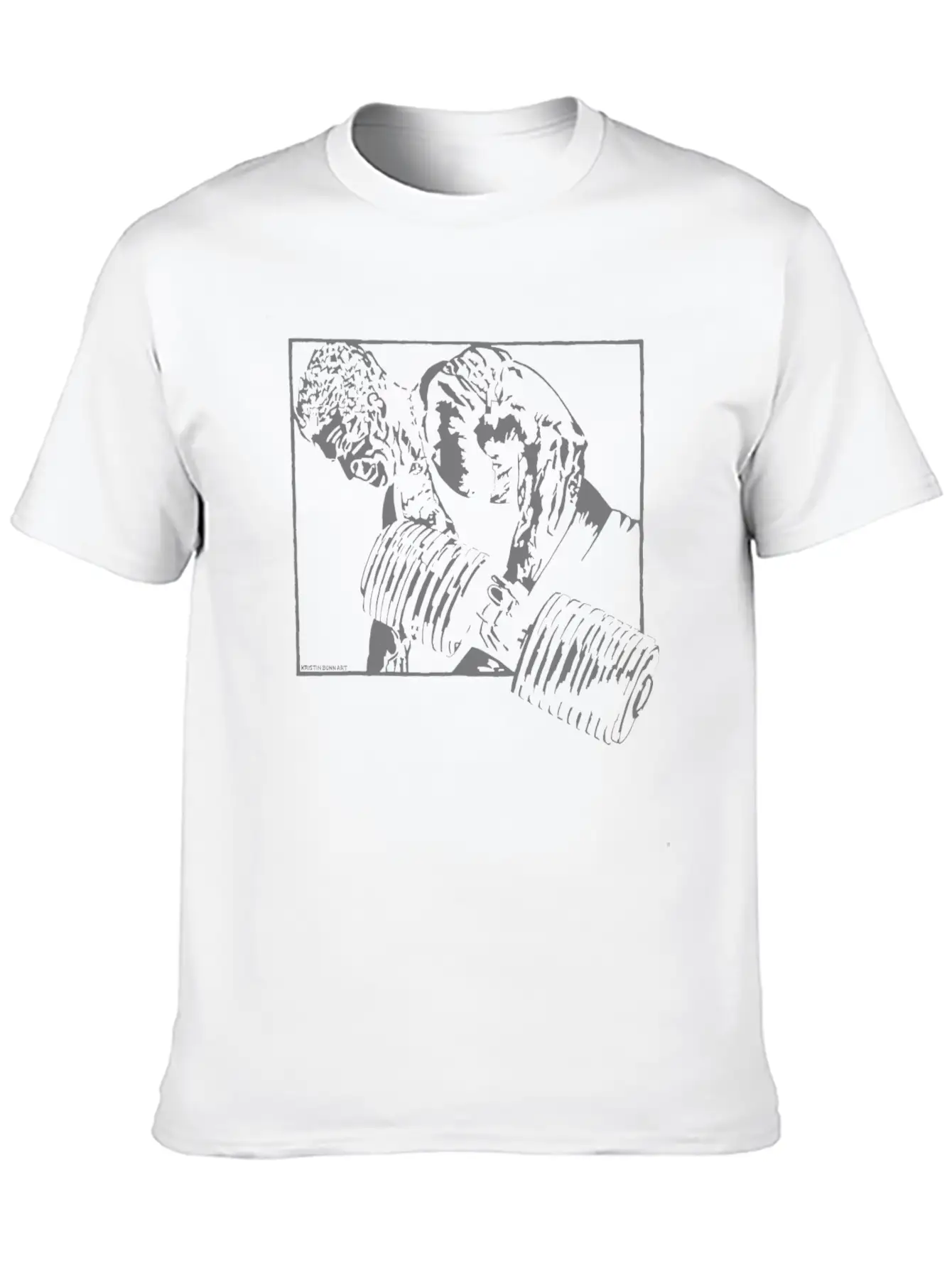Heavy Dumbbel Unisex Casual T-Shirt – Clean Design For Daily Comfort