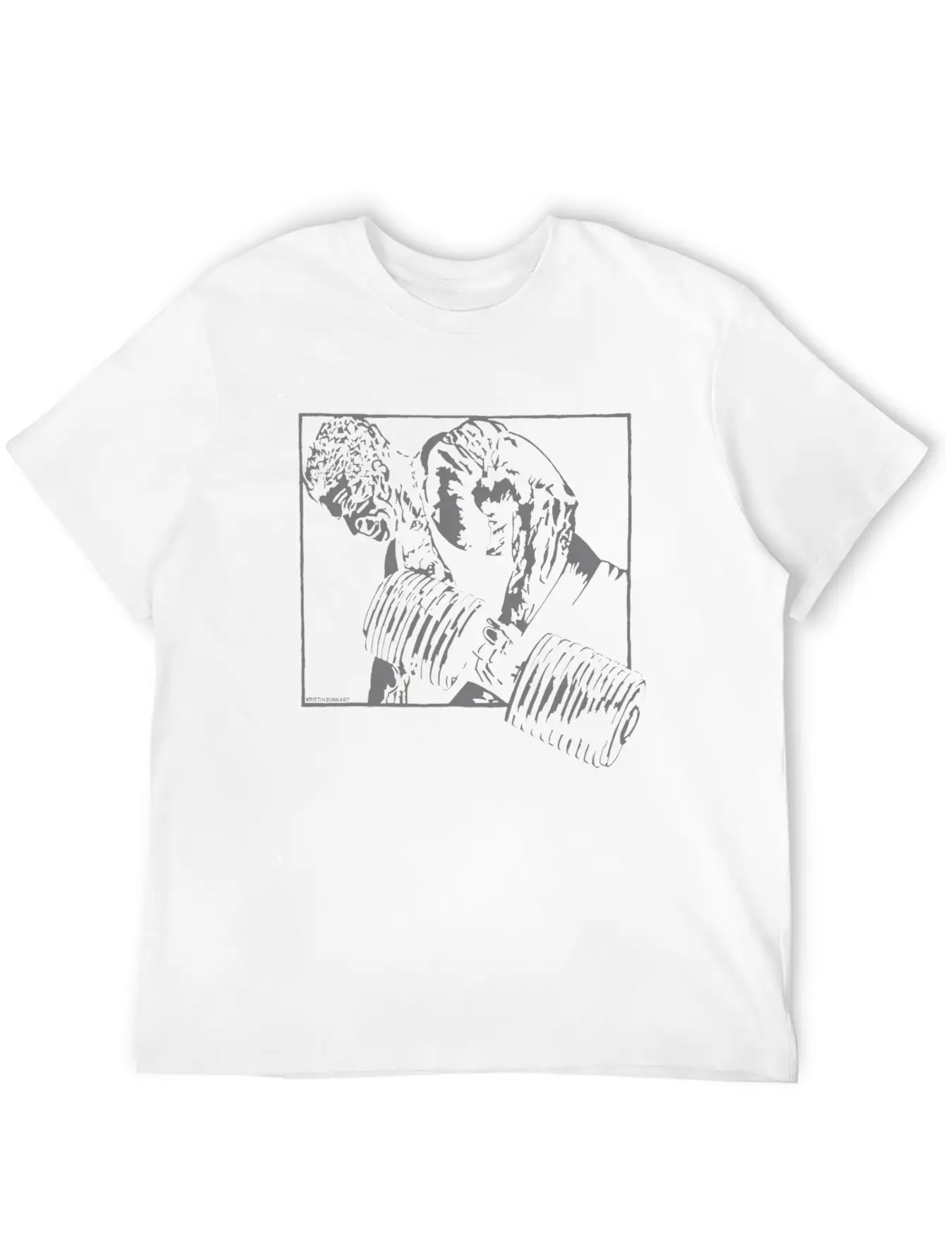 Heavy Dumbbel Unisex Casual T-Shirt – Clean Design For Daily Comfort