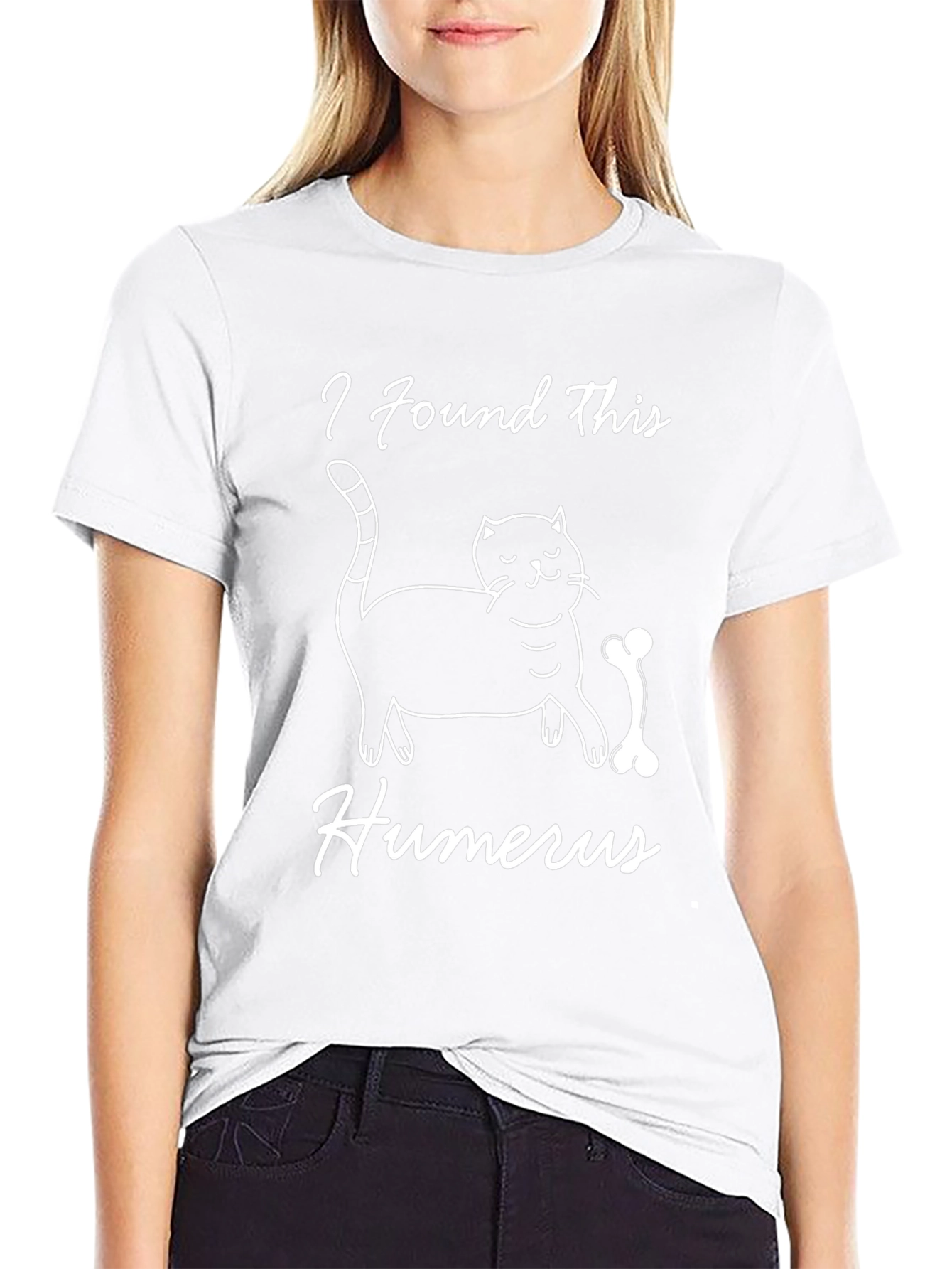 Funny Cat & Bone Humor T-Shirt
