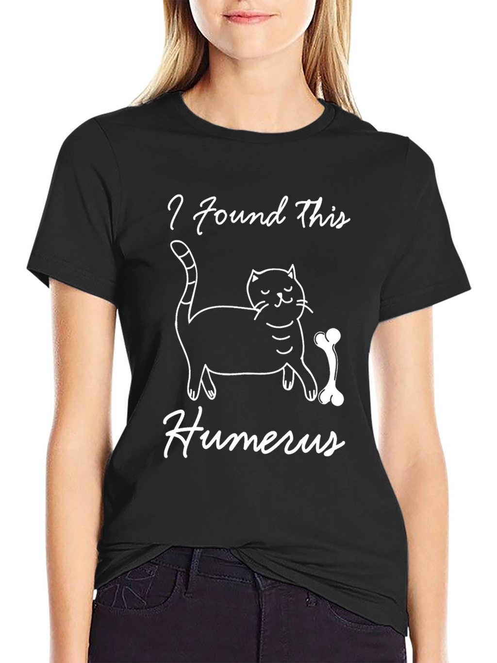 Funny Cat & Bone Humor T-Shirt