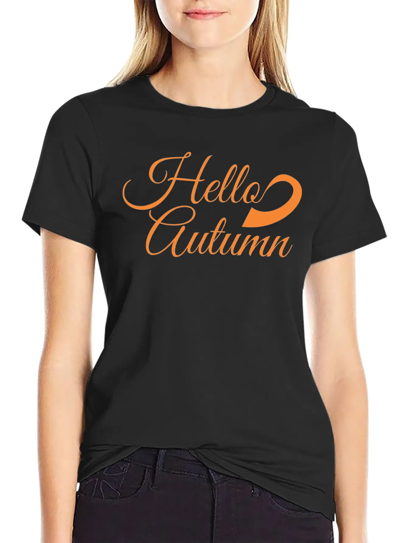 Hello Autumn Essential Cotton Tee For Daily Outfits – Unisex Style