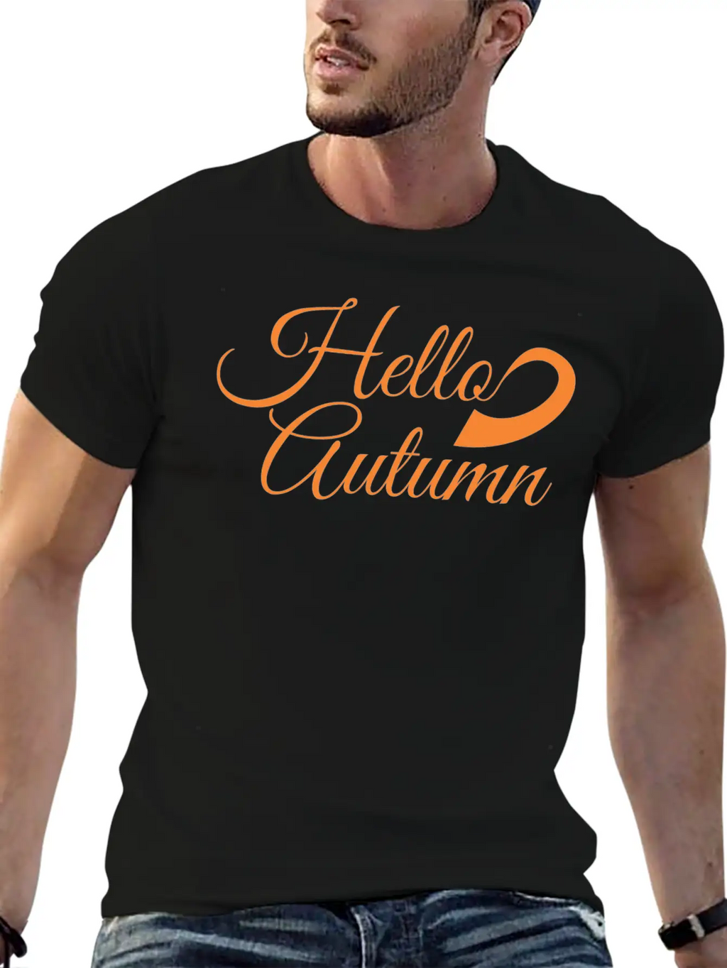 Hello Autumn Essential Cotton Tee For Daily Outfits – Unisex Style