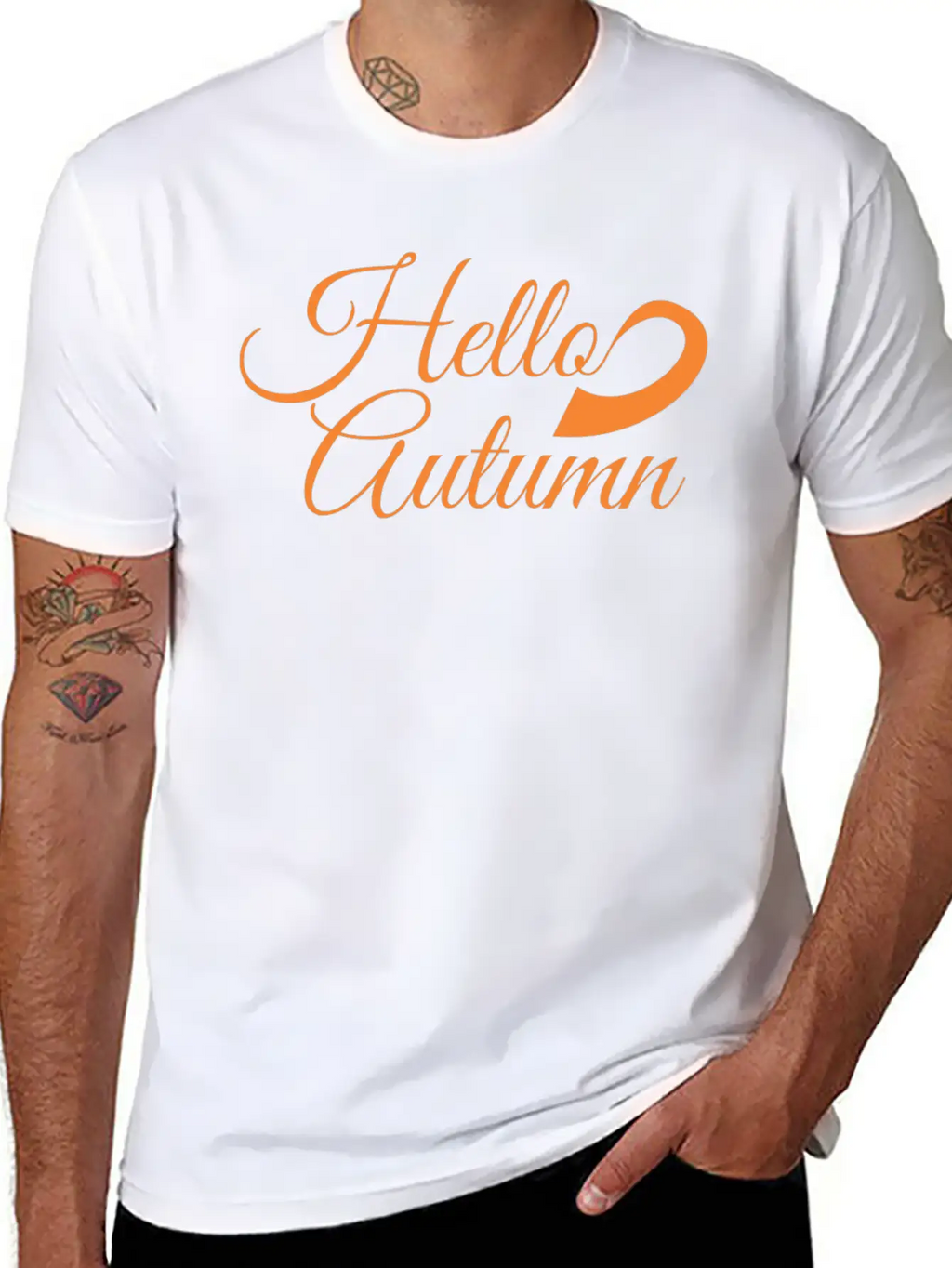 Hello Autumn Essential Cotton Tee For Daily Outfits – Unisex Style