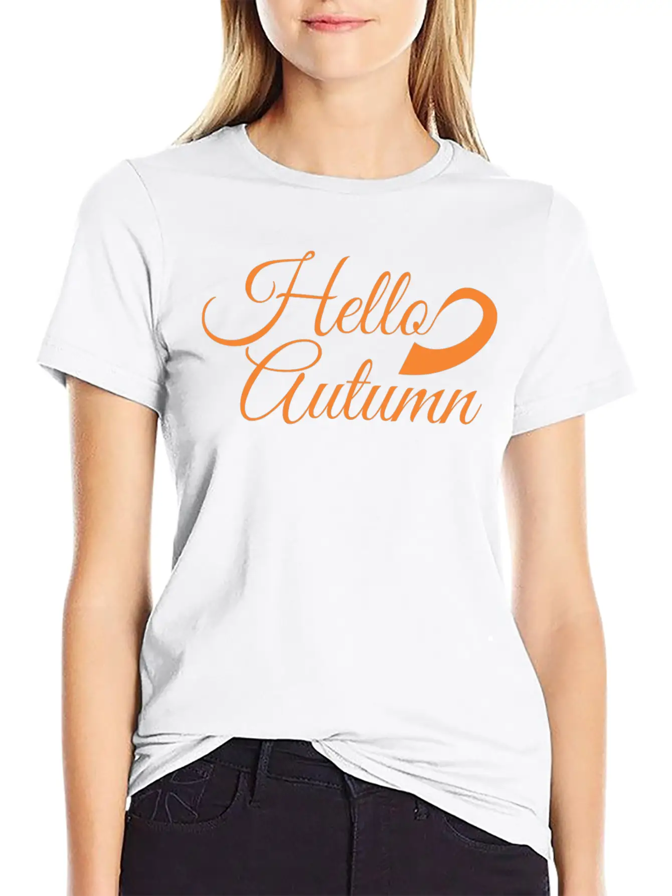 Hello Autumn Essential Cotton Tee For Daily Outfits – Unisex Style