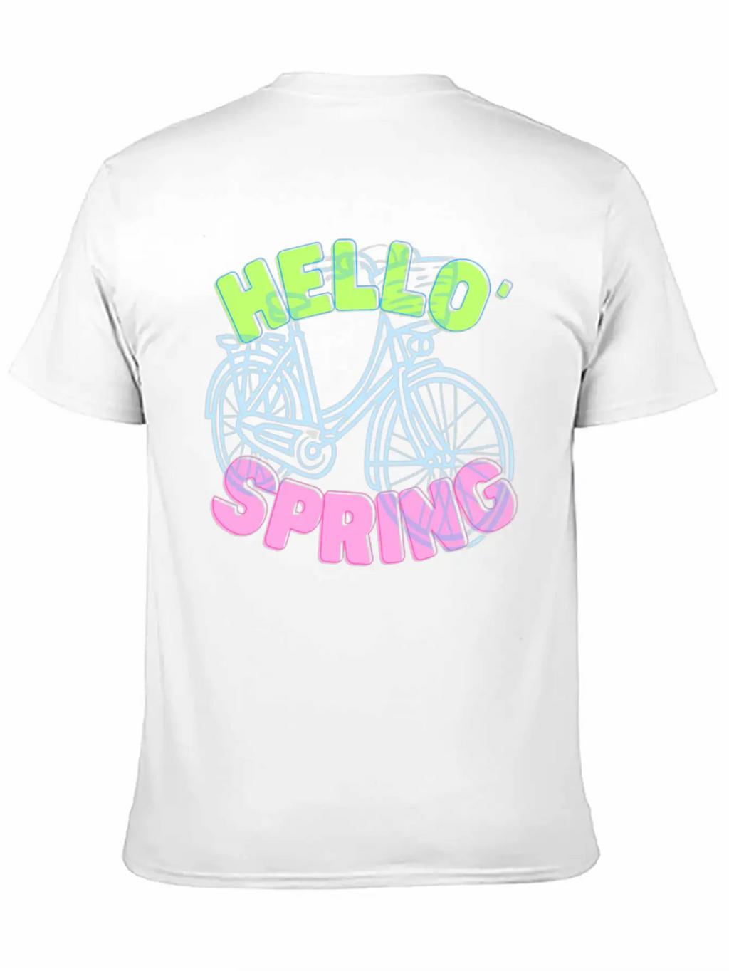 Hello Spring Bike Ride Beautiful Weather Breathable Soft Cotton T-Shirt – Timeless Casual Look