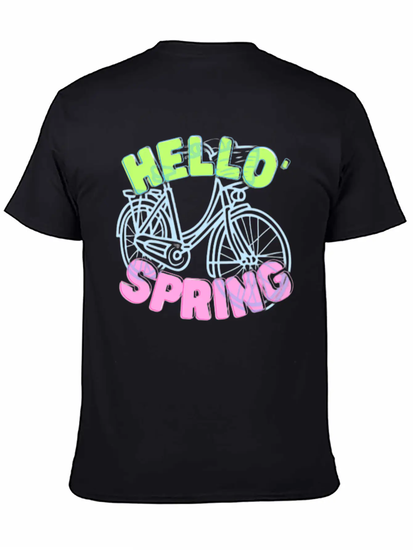 Hello Spring Bike Ride Beautiful Weather Breathable Soft Cotton T-Shirt – Timeless Casual Look