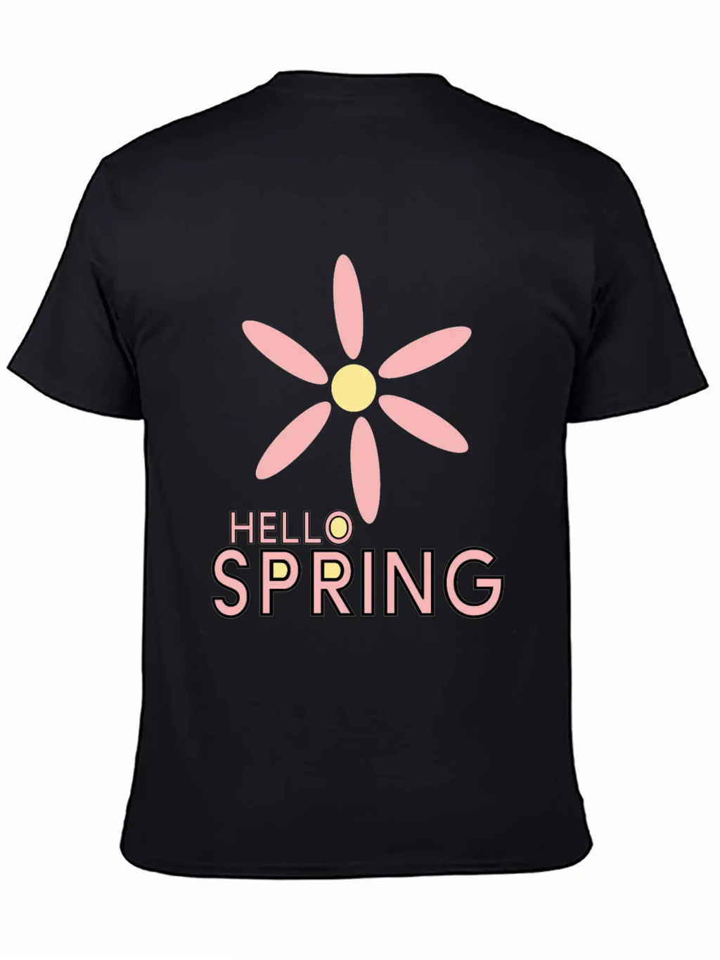 Hello Spring Unisex Casual T-Shirt – Clean Design For Daily Comfort