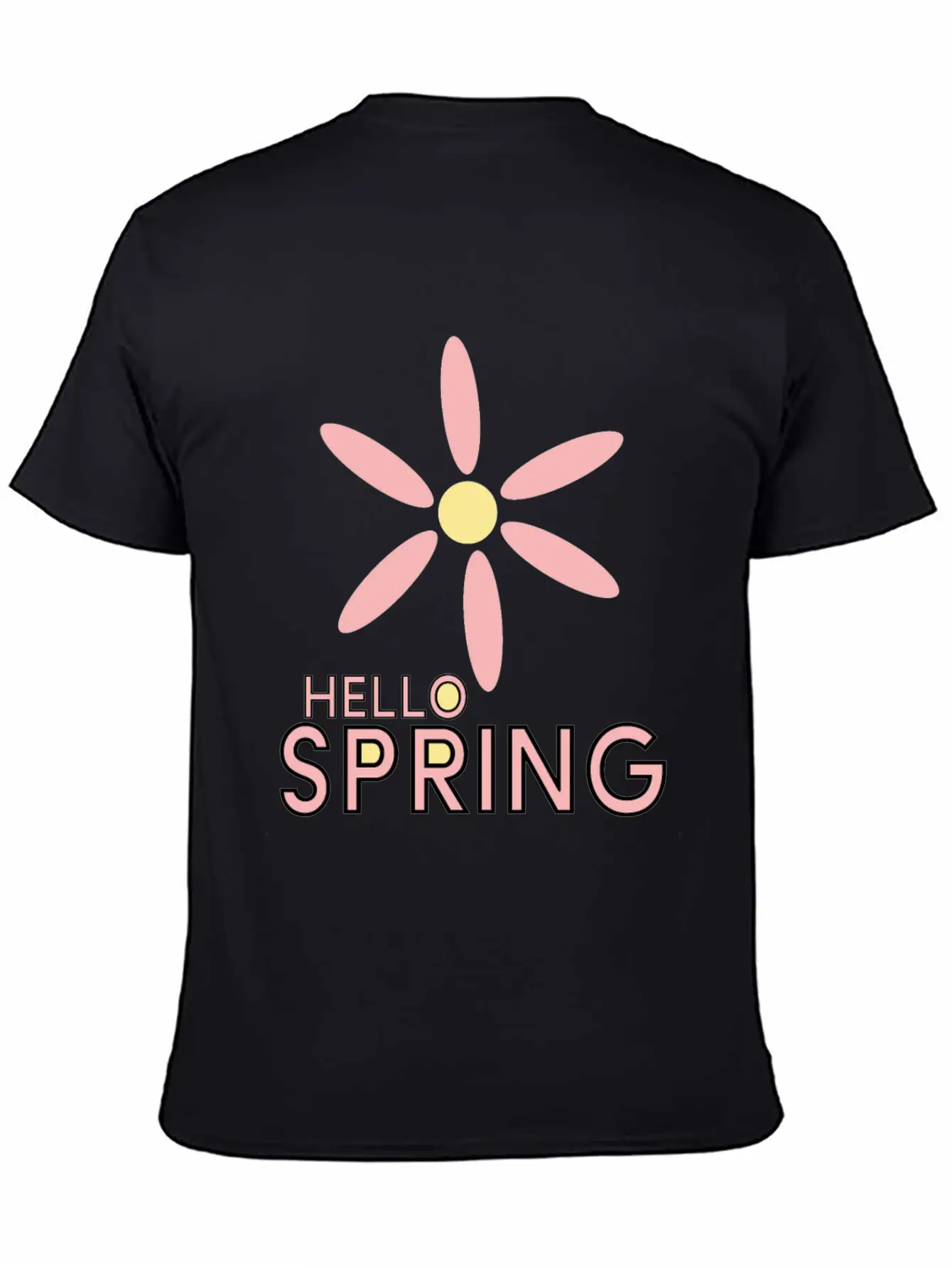 Hello Spring Unisex Casual T-Shirt – Clean Design For Daily Comfort