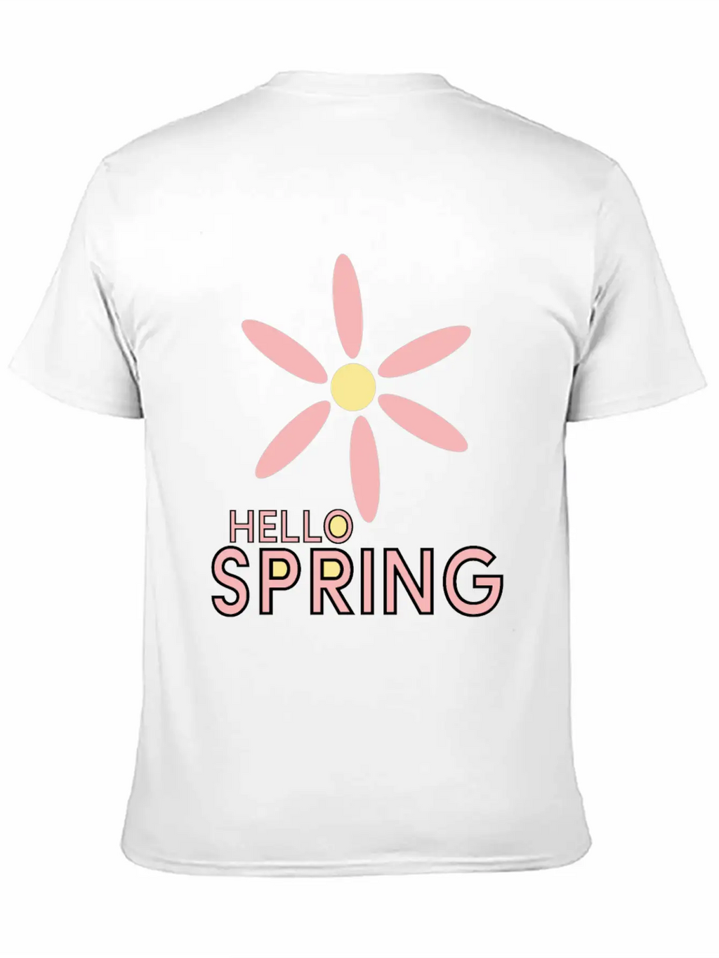 Hello Spring Unisex Casual T-Shirt – Clean Design For Daily Comfort