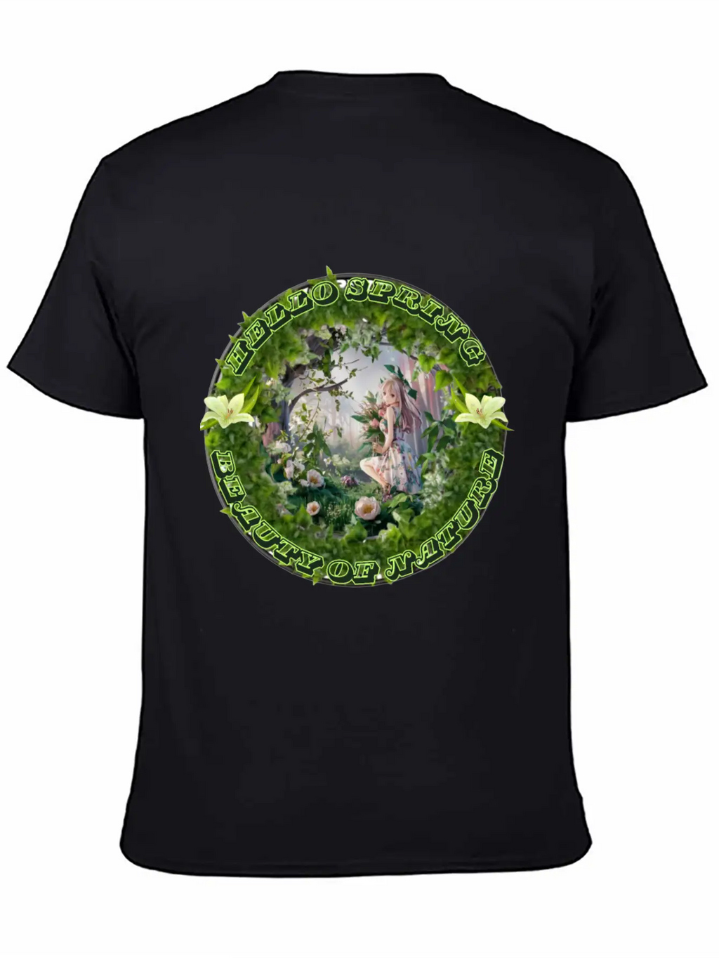 HELLO SPRING Unisex Short Sleeve Soft Cotton T-Shirt – Casual Everyday Wear