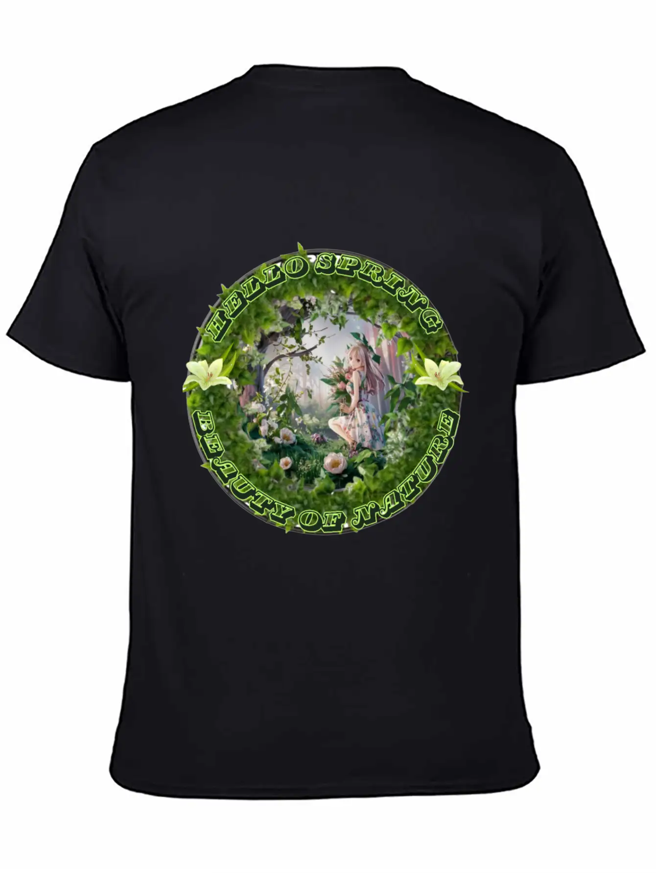 HELLO SPRING Unisex Short Sleeve Soft Cotton T-Shirt – Casual Everyday Wear