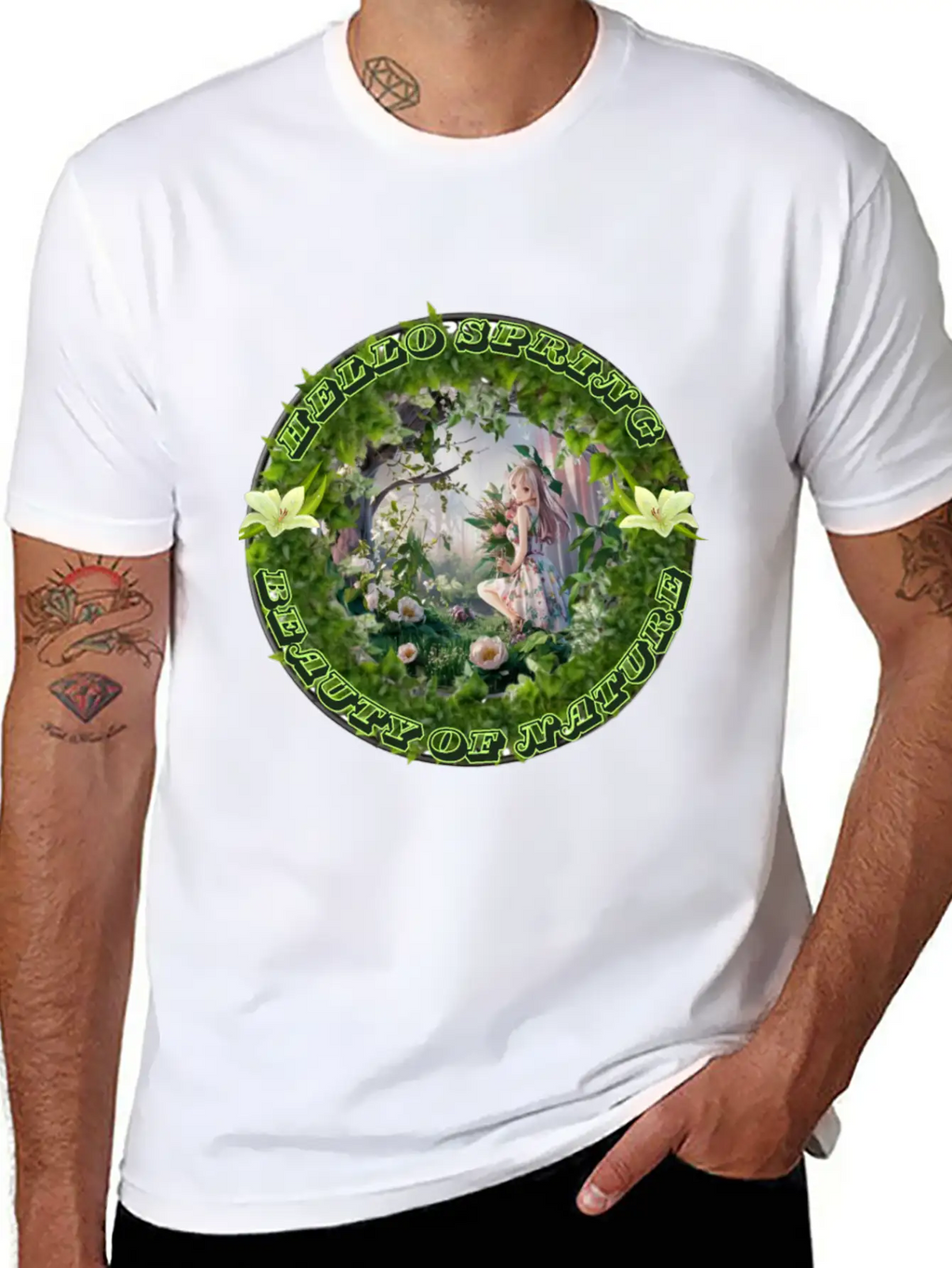HELLO SPRING Unisex Short Sleeve Soft Cotton T-Shirt – Casual Everyday Wear